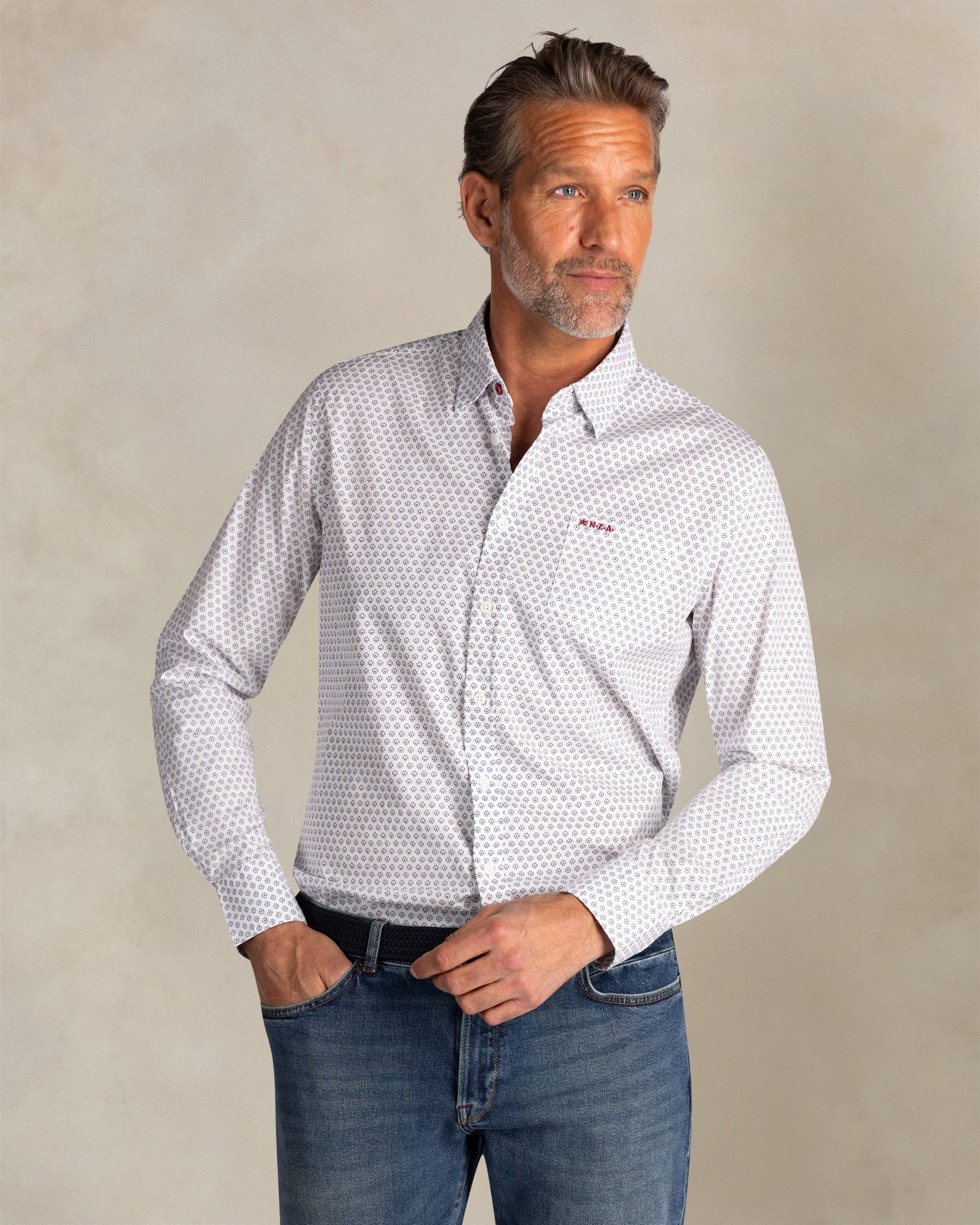 Chemise blanche en coton stretch Chemise blanche en coton stretch