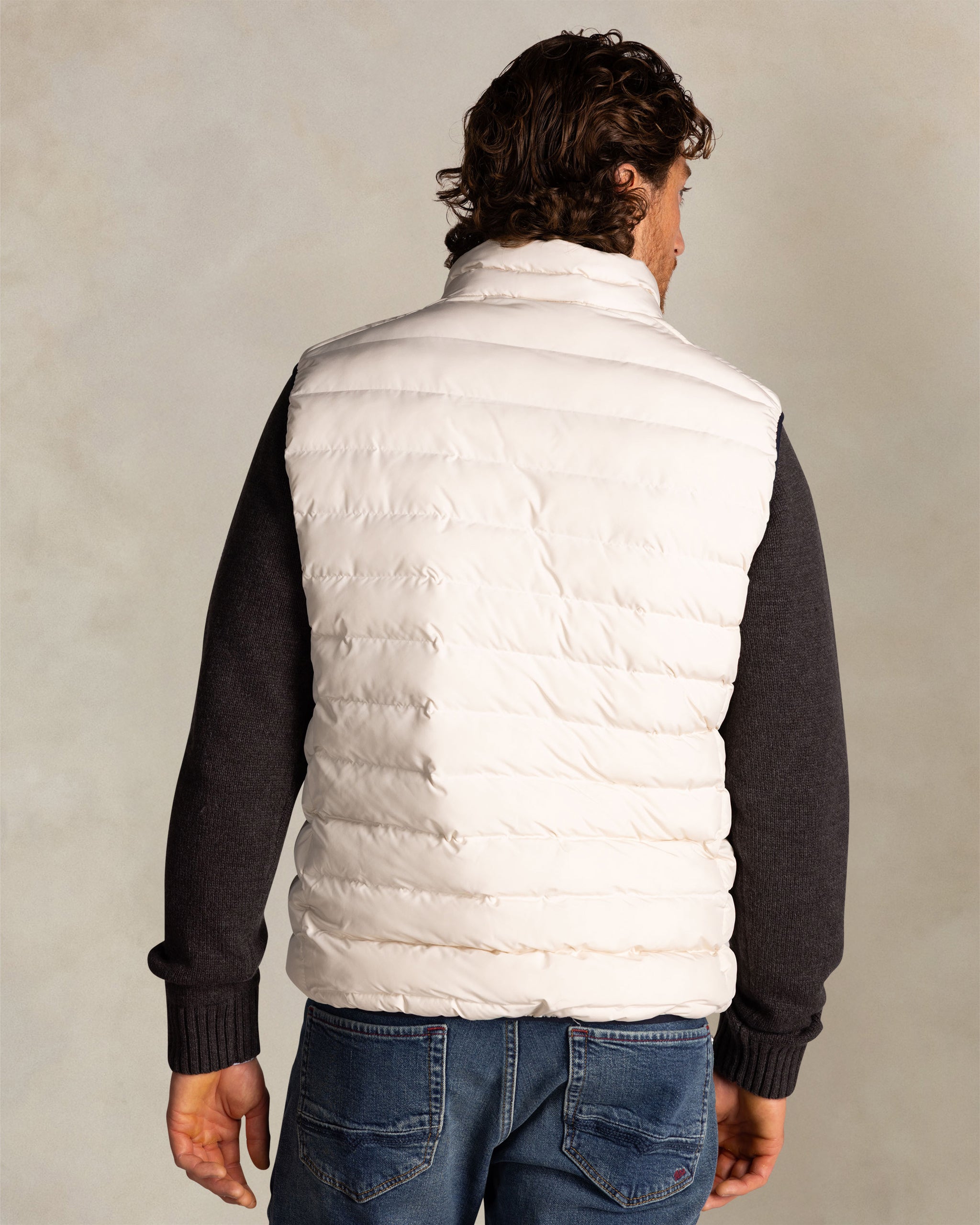 Gilet sans manches écru Gilet sans manches écru