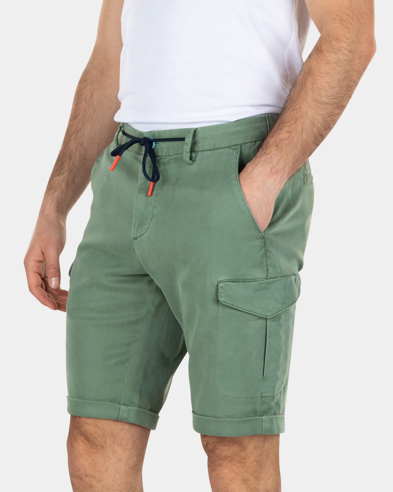 Lyocell cotton cargo shorts - Active Army Lyocell cotton cargo shorts - Active Army