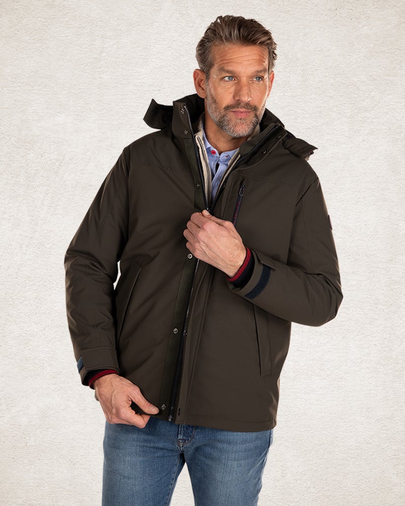 Parka mit Kapuze - Smoked Green Parka mit Kapuze - Smoked Green