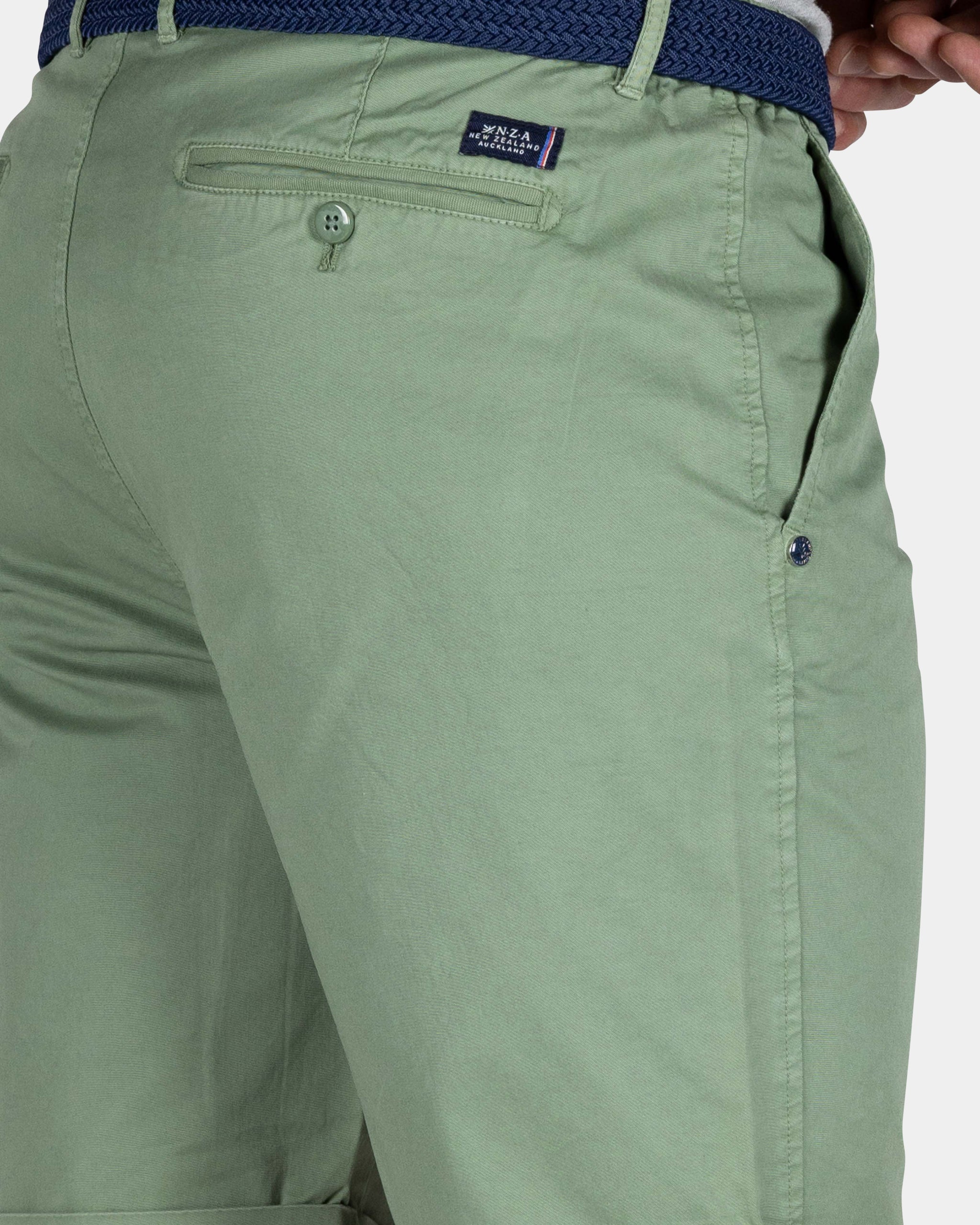 Groen katoenen chino short Groen katoenen chino short