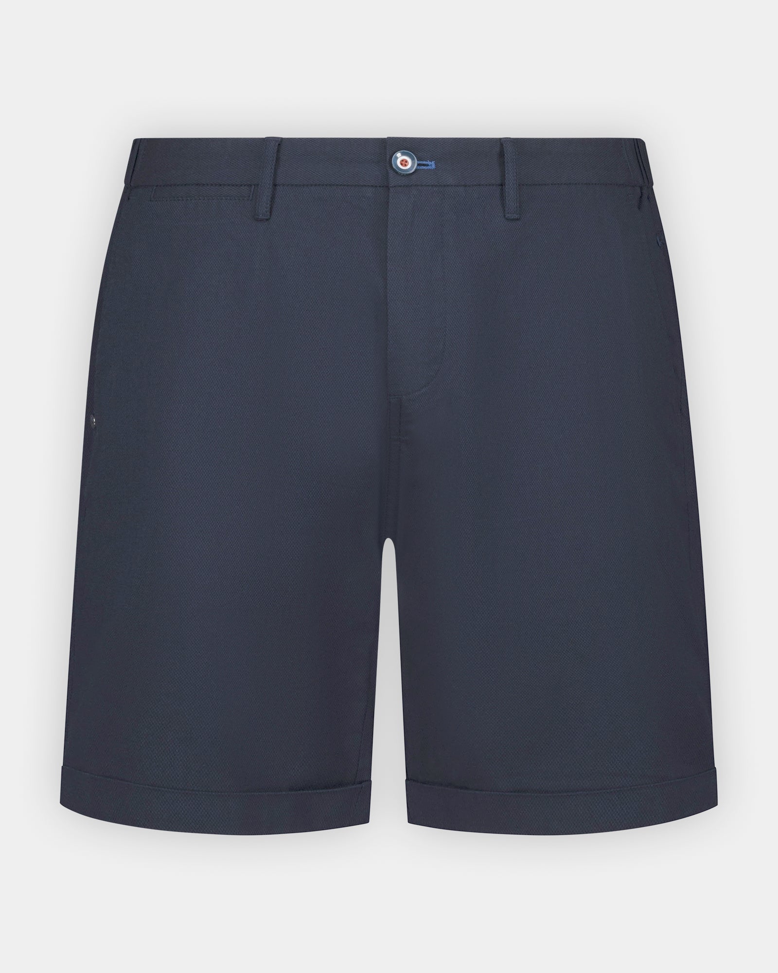 Dark blue cotton stretch chino shorts Dark blue cotton stretch chino shorts