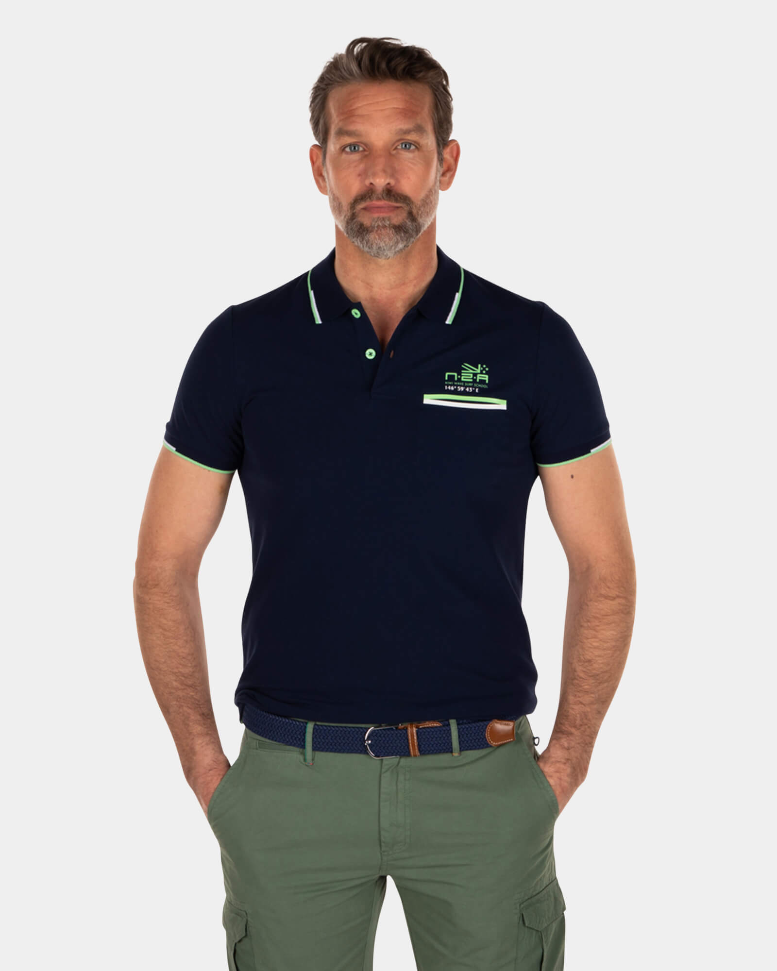 Stretch polo shirt - Key Navy Stretch polo shirt - Key Navy