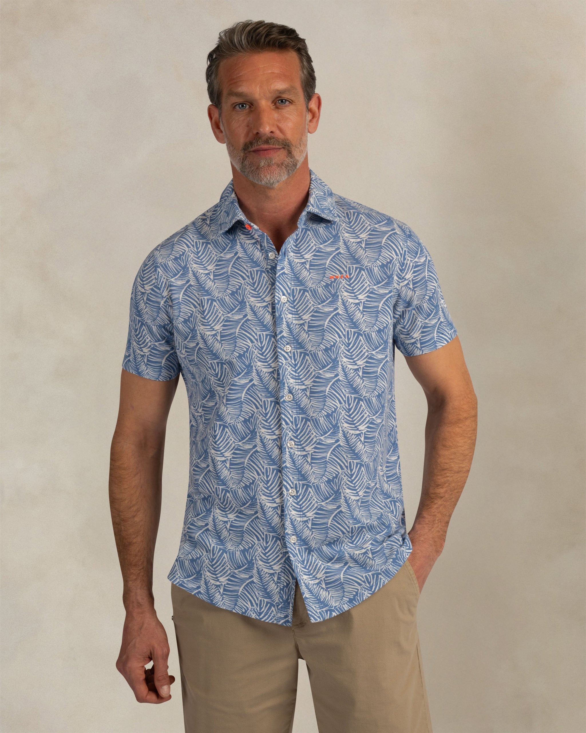Light blue print shirt Light blue print shirt