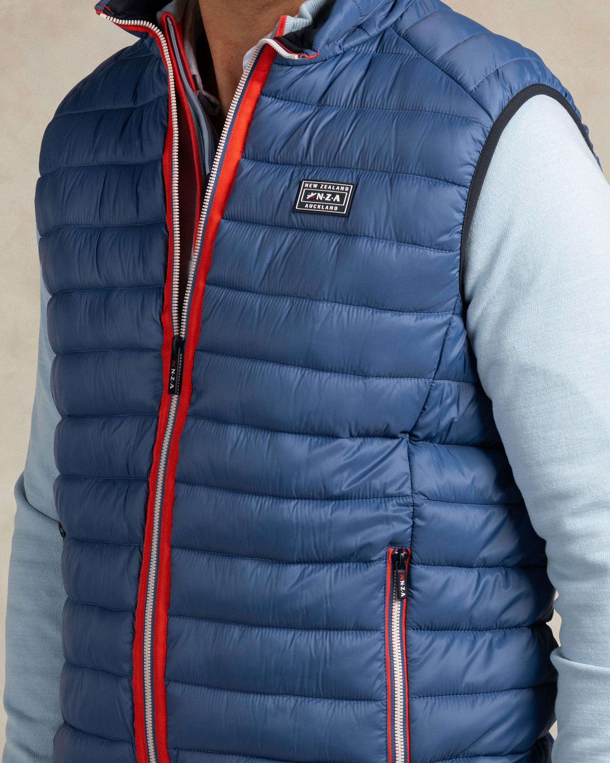 Bleu bodywarmer matelassé Bleu bodywarmer matelassé