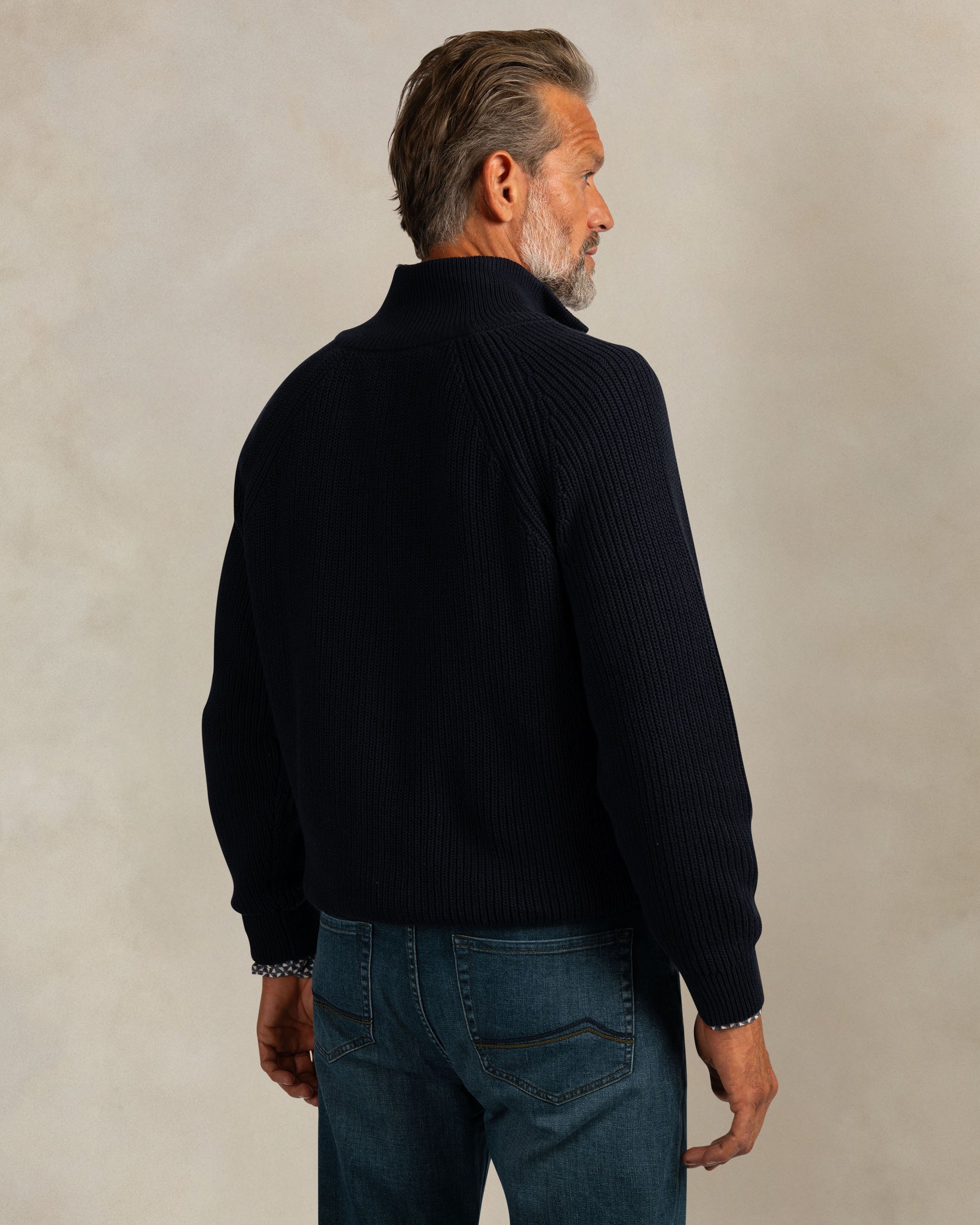 Dark blue quarter zip pullover Dark blue quarter zip pullover