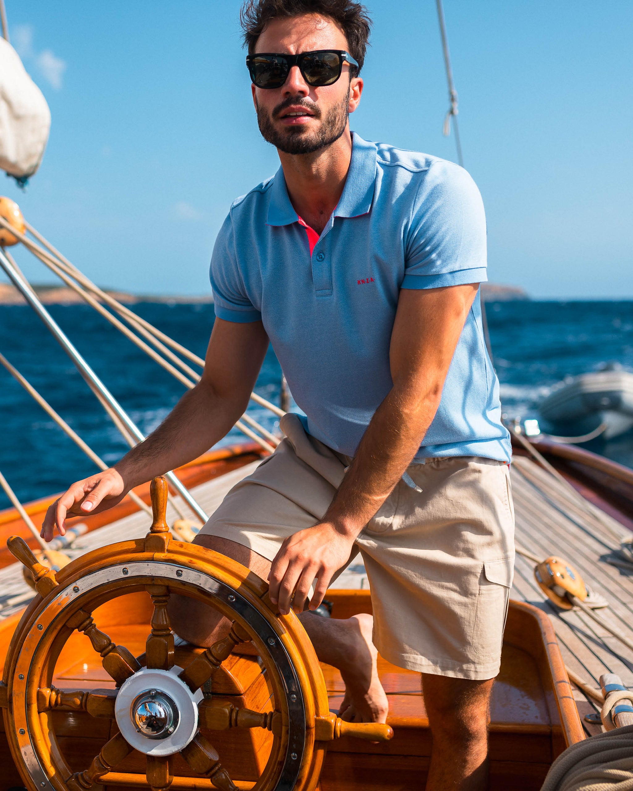 Beige safari korte broek Beige safari korte broek