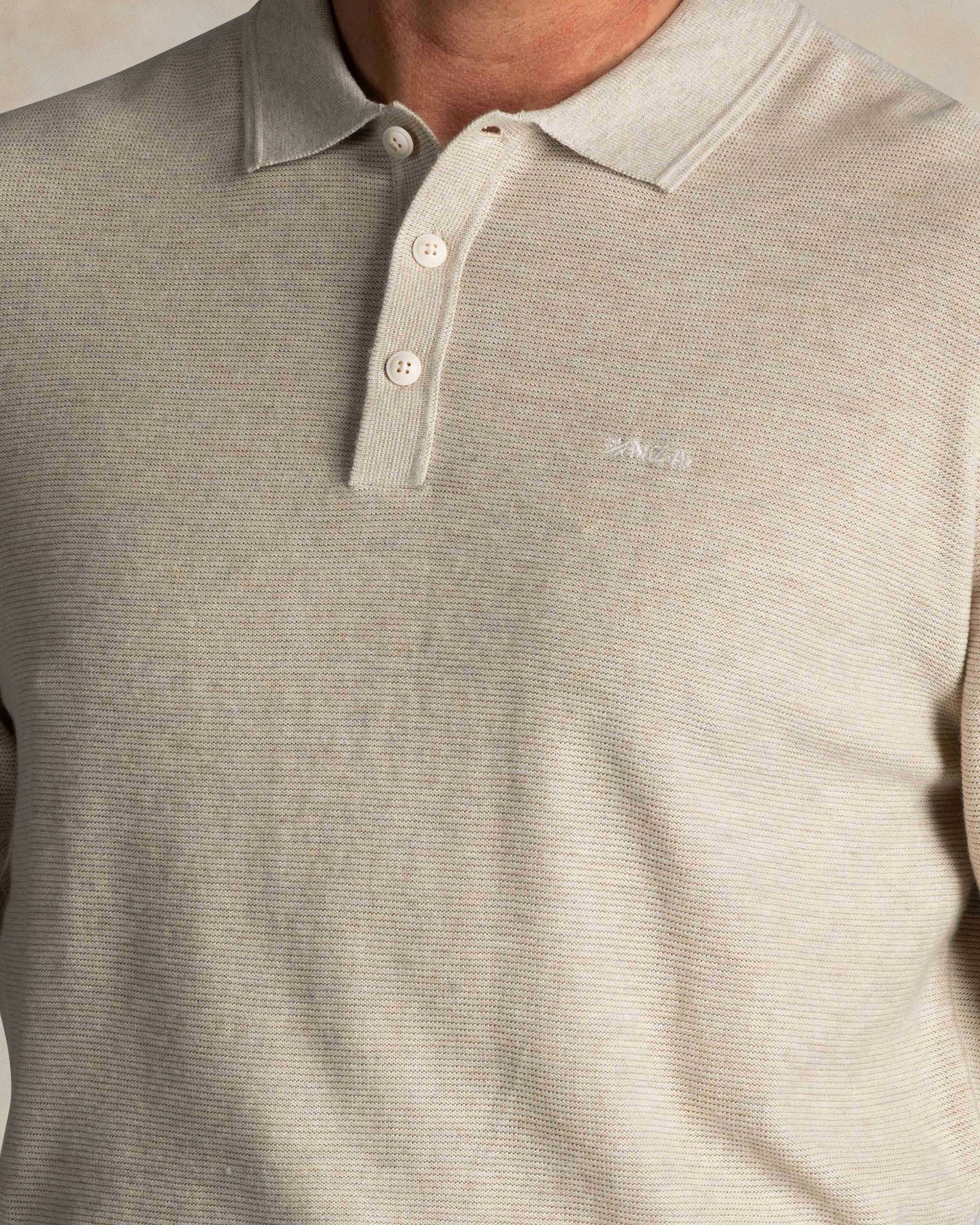 Ecru cotton rugby polo Ecru cotton rugby polo