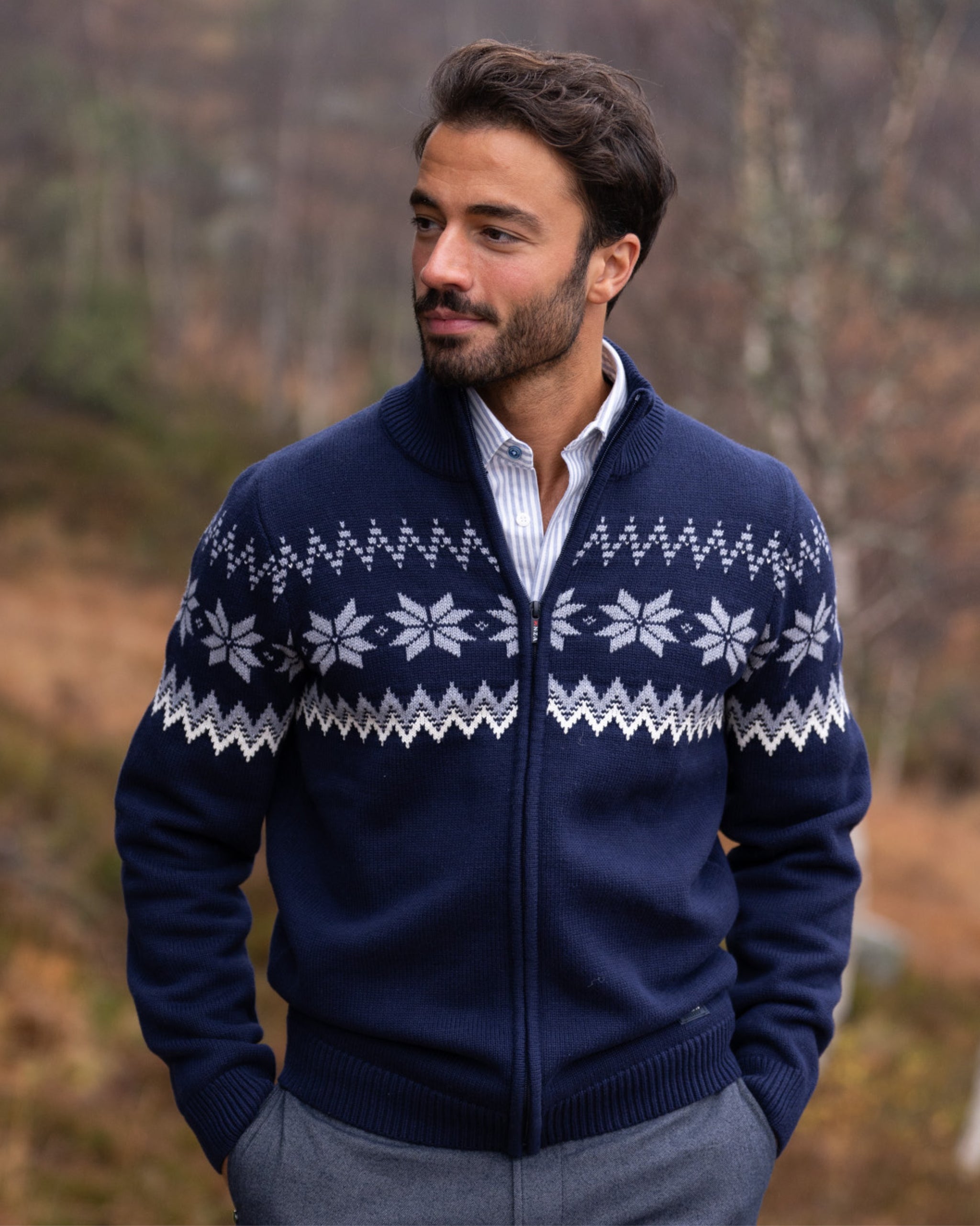 Dark blue 100% cotton cardigan Dark blue 100% cotton cardigan
