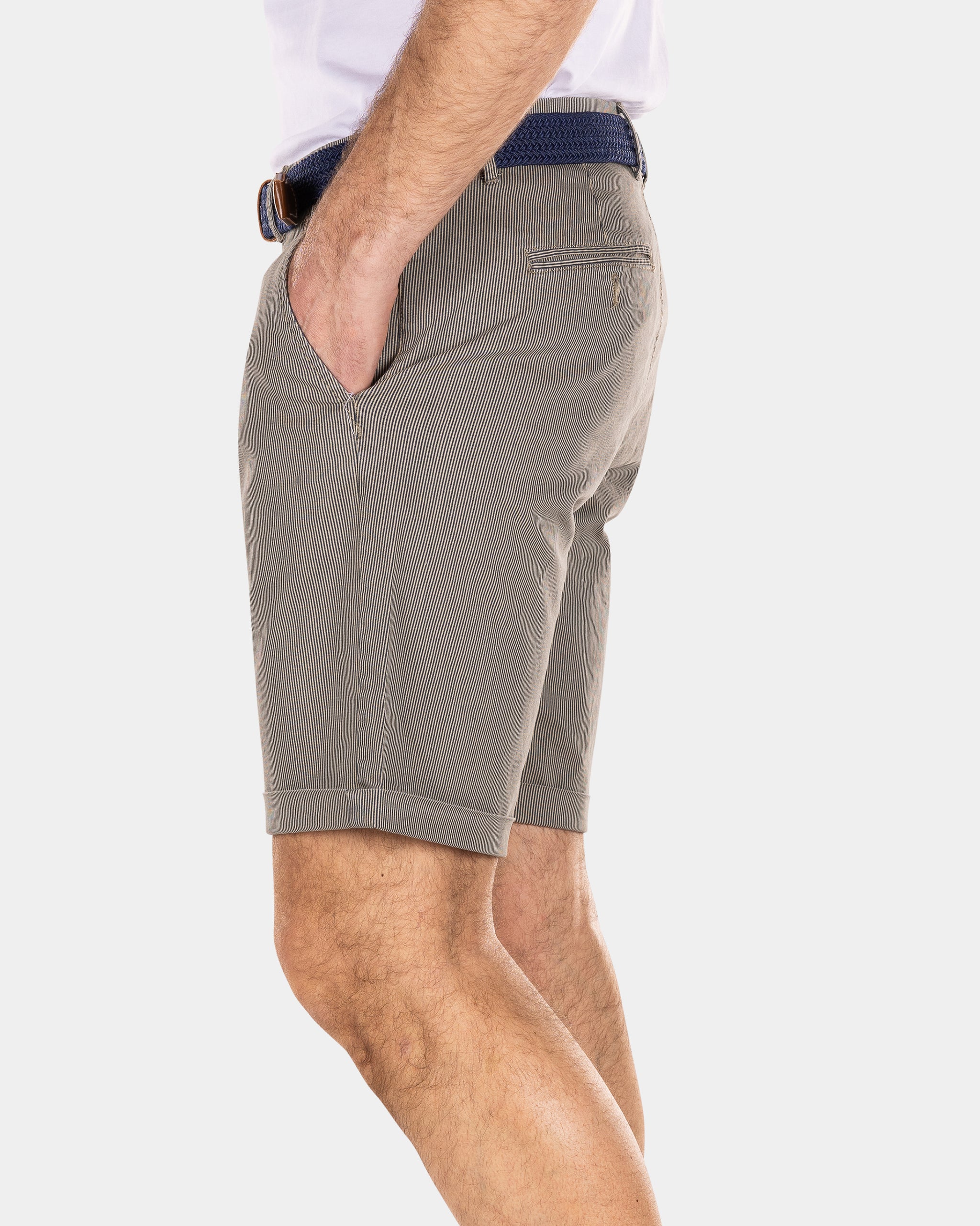 Korte chino met stretch - Shimmering Sand Korte chino met stretch - Shimmering Sand