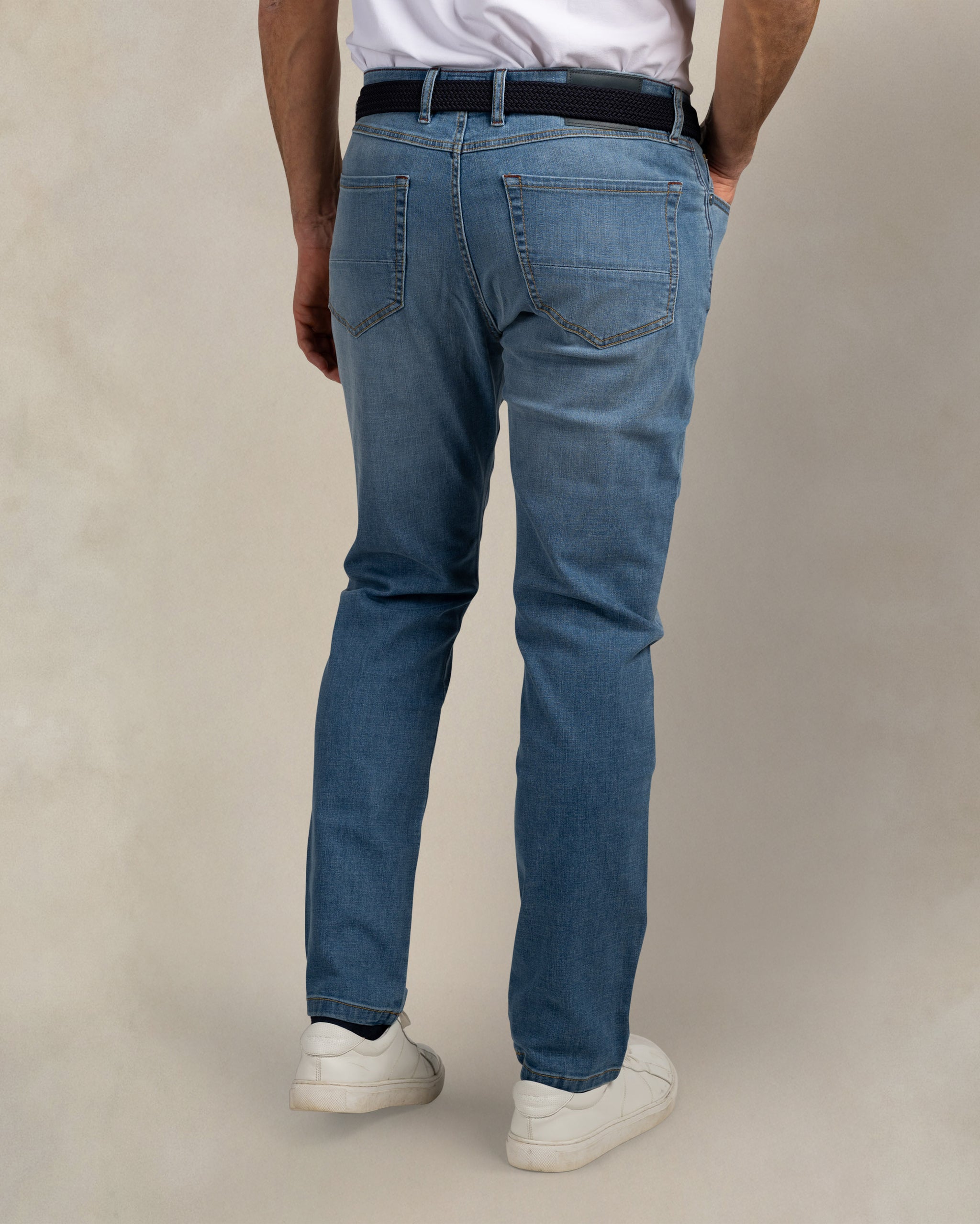Auckland stretch 5-pocket medium wash jeans Auckland stretch 5-pocket medium wash jeans