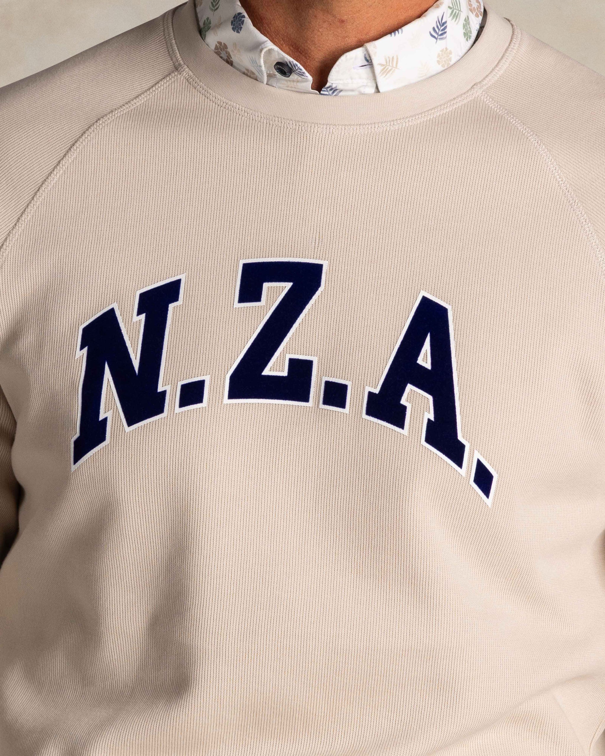 Ecru sweatshirt aus Baumwolle mit logo Ecru sweatshirt aus Baumwolle mit logo