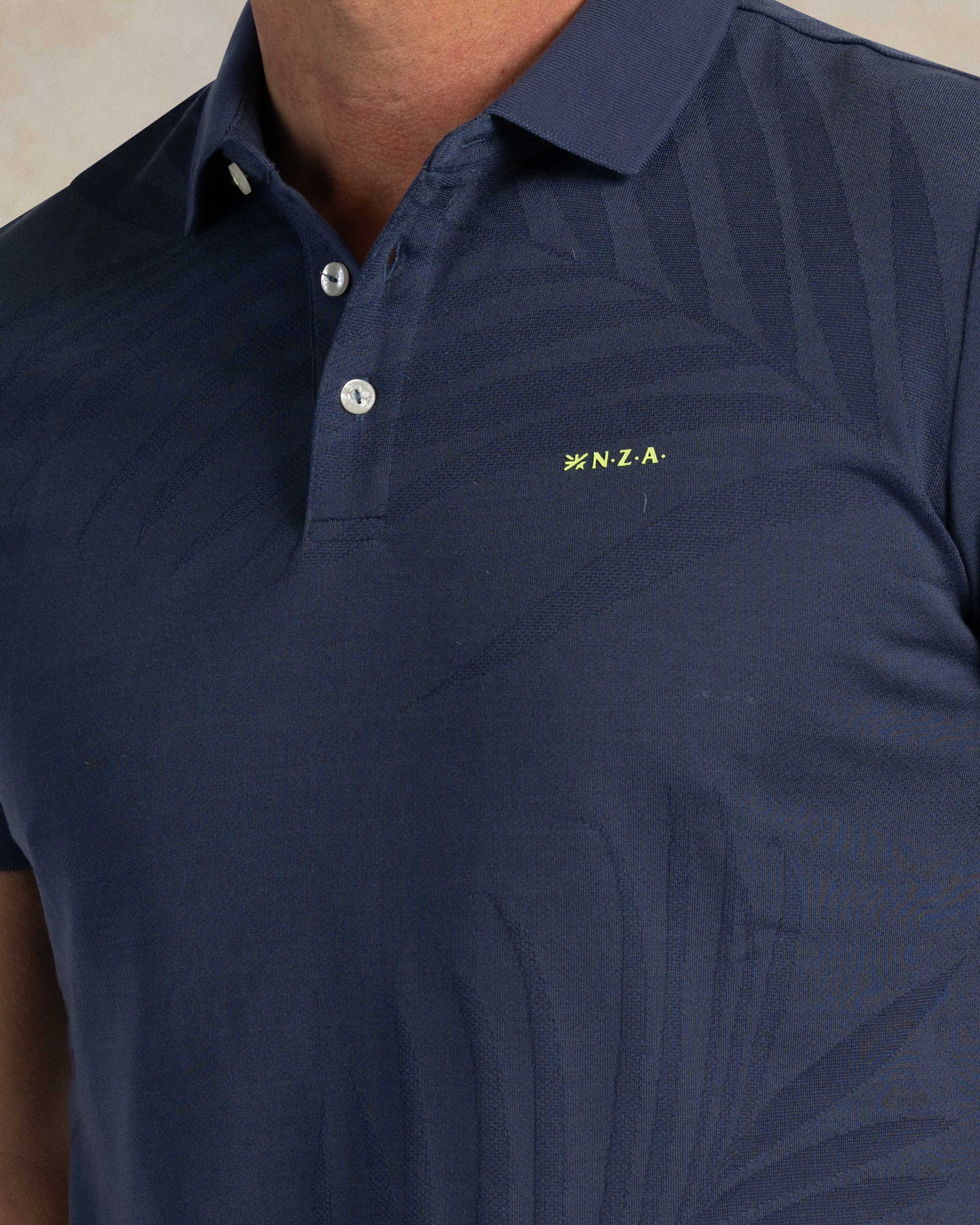 Polo en coton bleu foncé Polo en coton bleu foncé