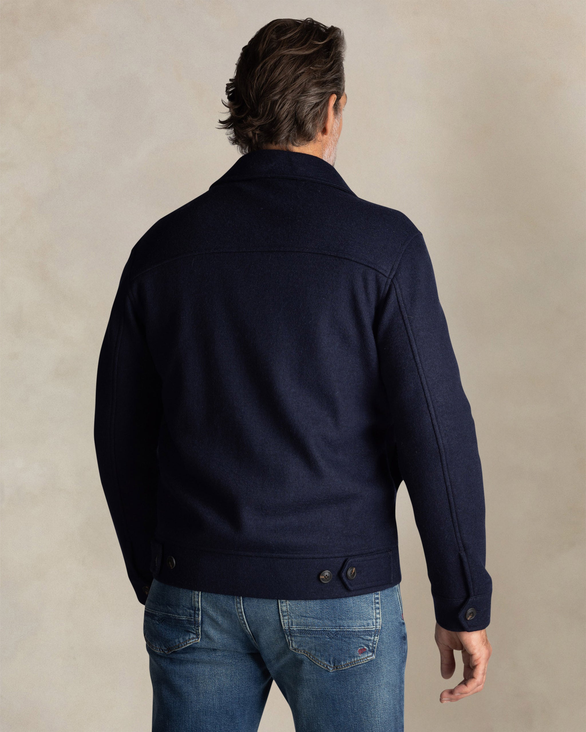 Manteau en laine bleu Manteau en laine bleu