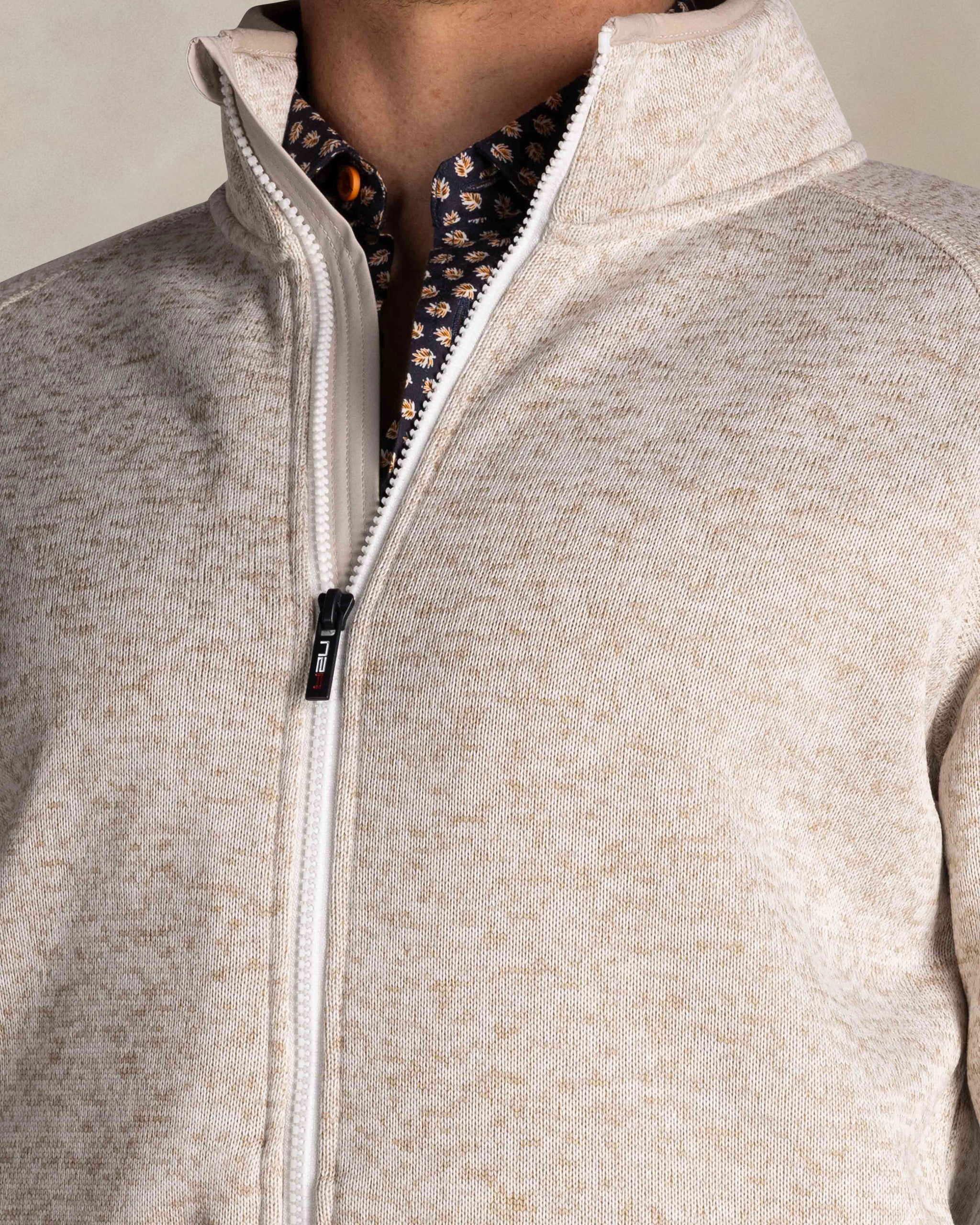 Ecru full zip sweatshirt Ecru full zip sweatshirt