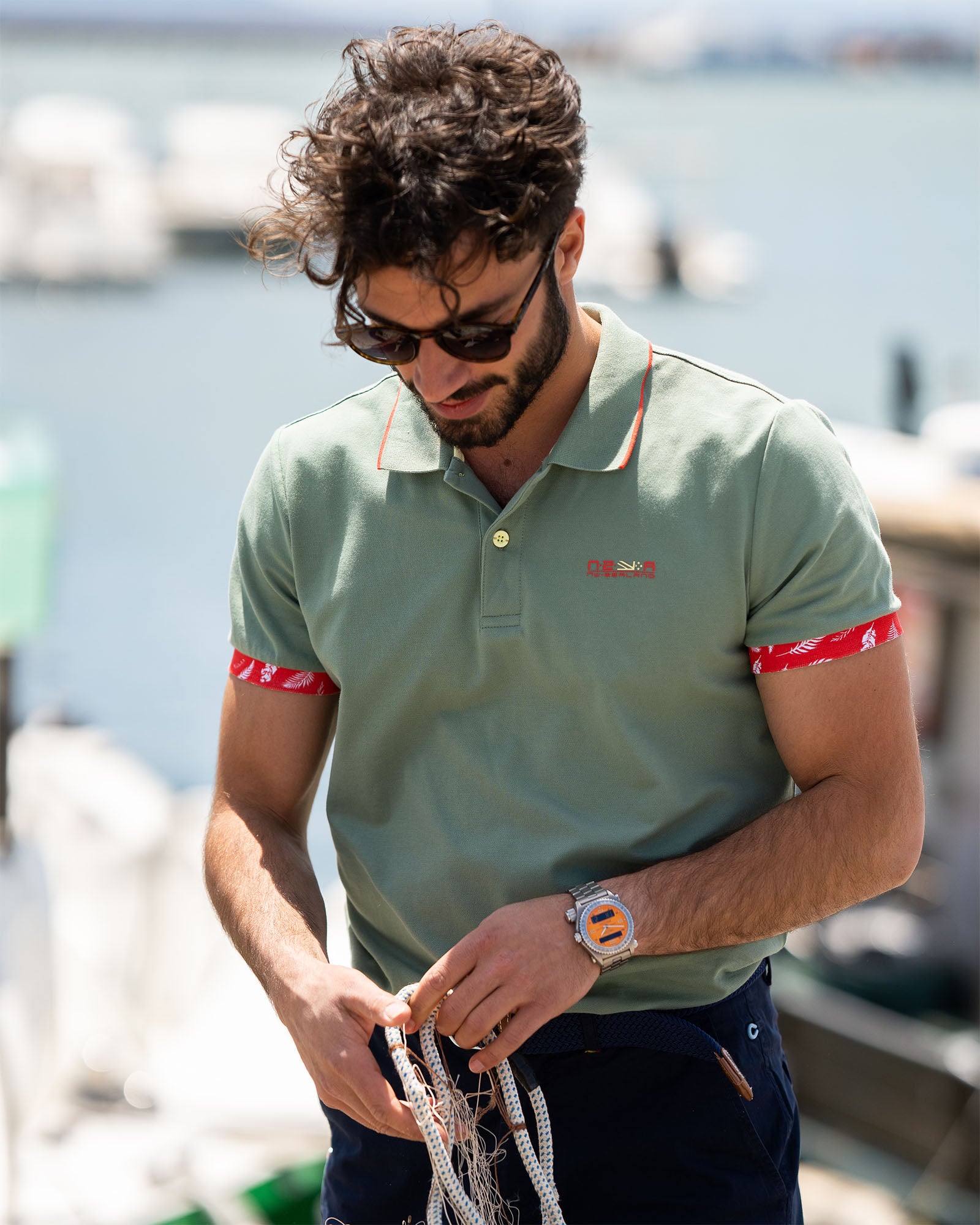 Polo shirt stretch cotton - Active Army Polo shirt stretch cotton - Active Army