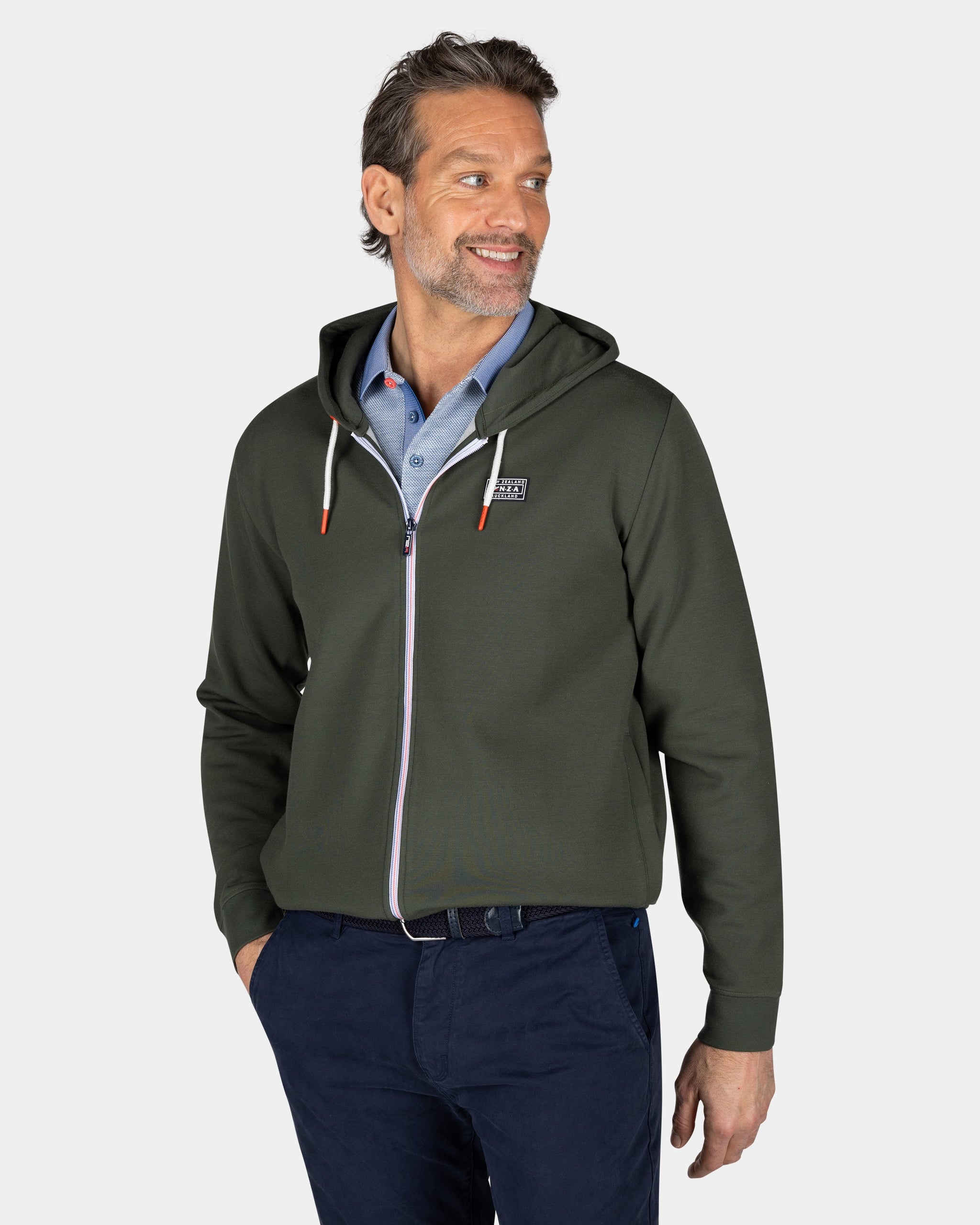 Groen vest met capuchon Groen vest met capuchon