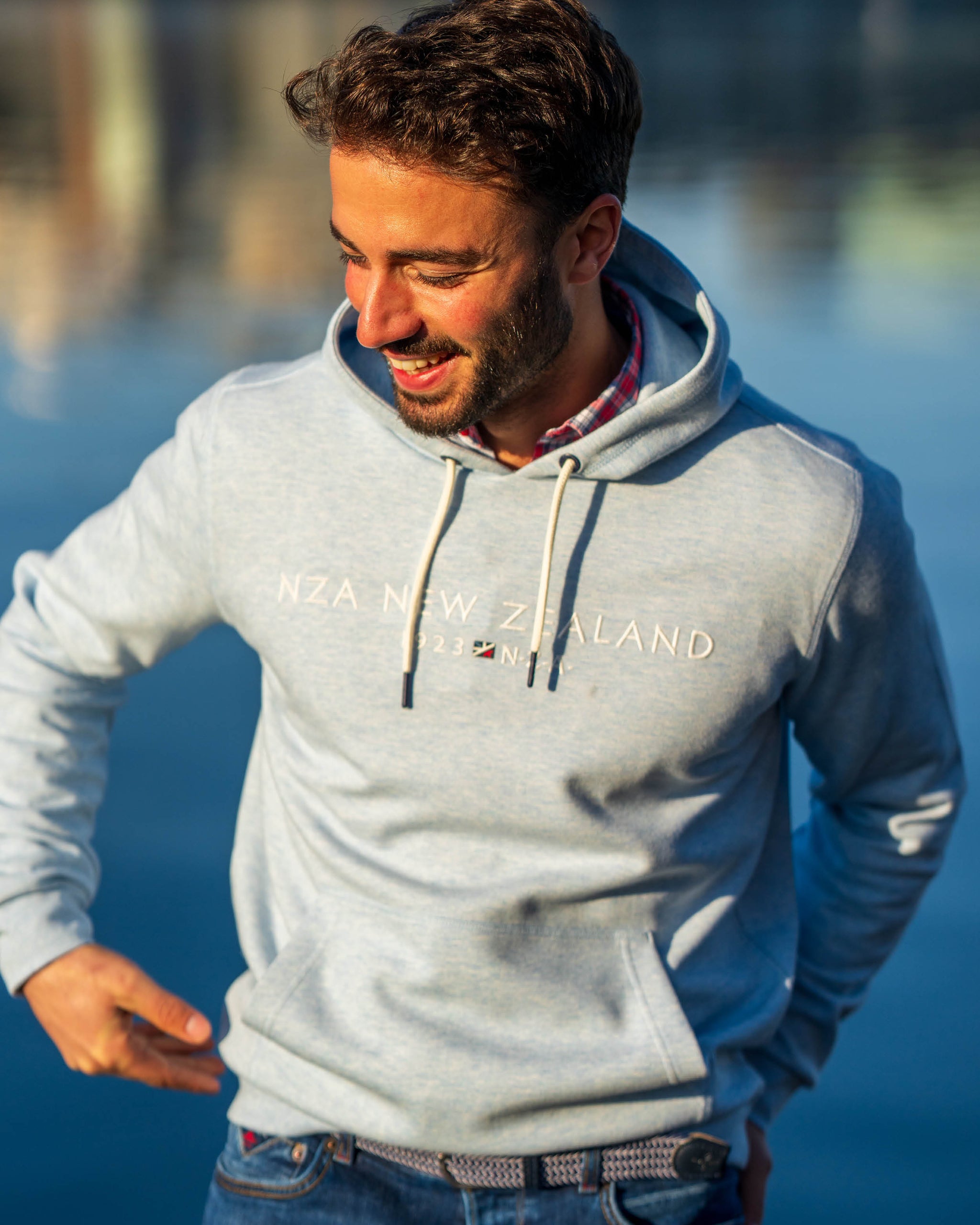 Blaue hoodie Blaue hoodie