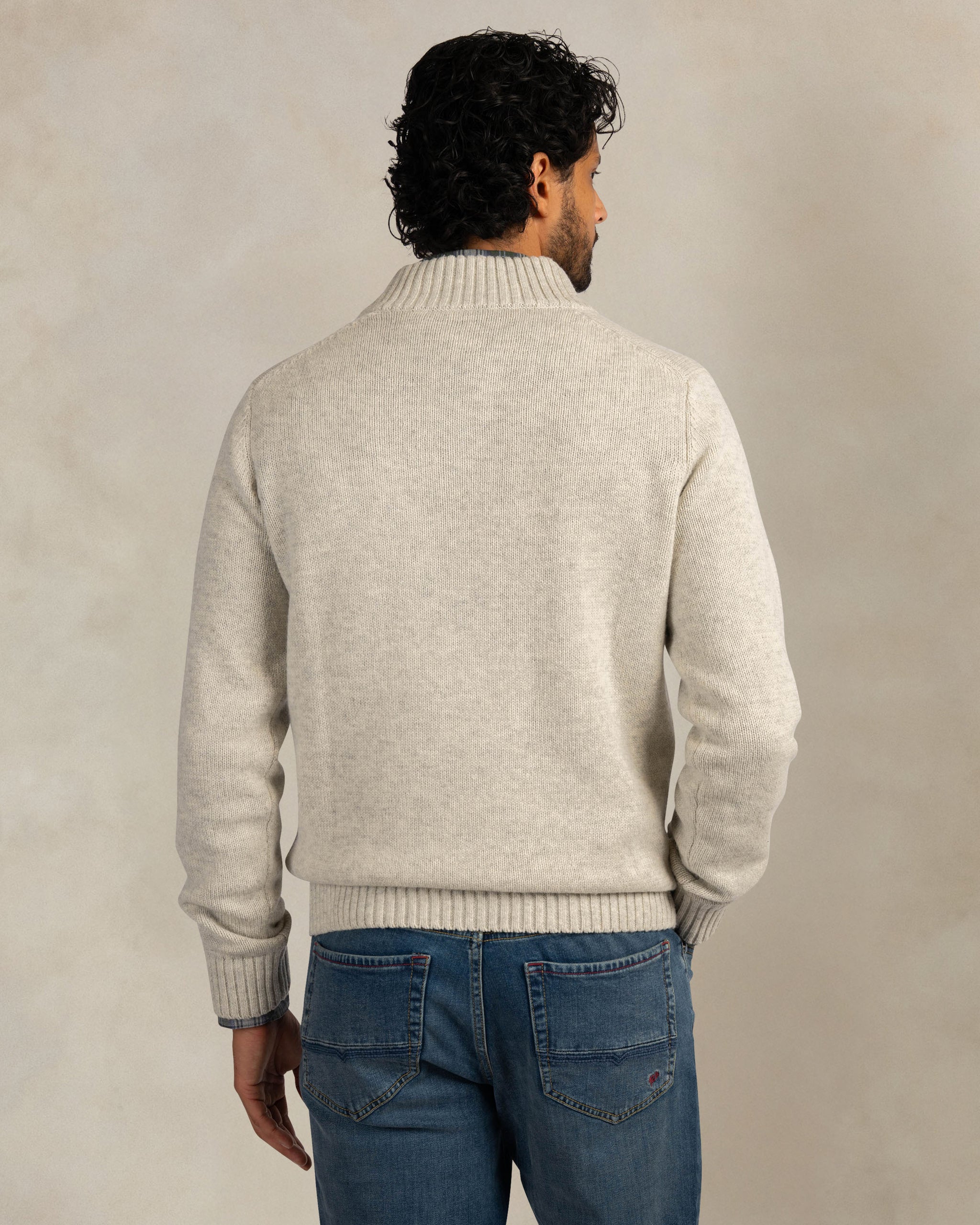 Ecru wool knit Ecru wool knit