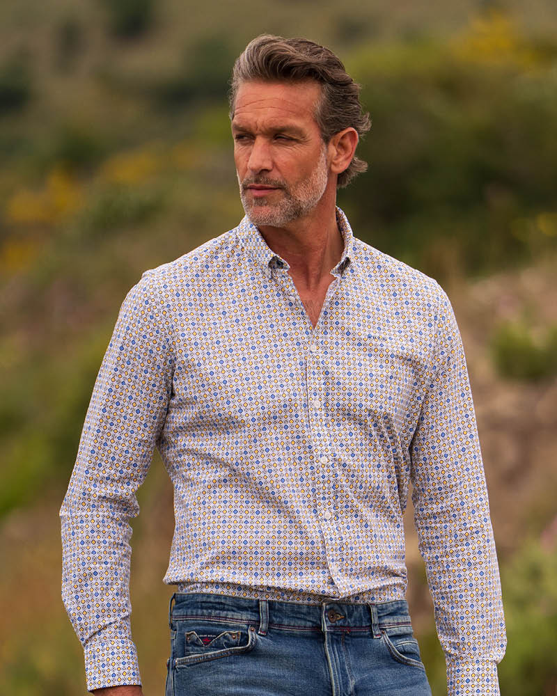 Blue printed shirt Blue printed shirt