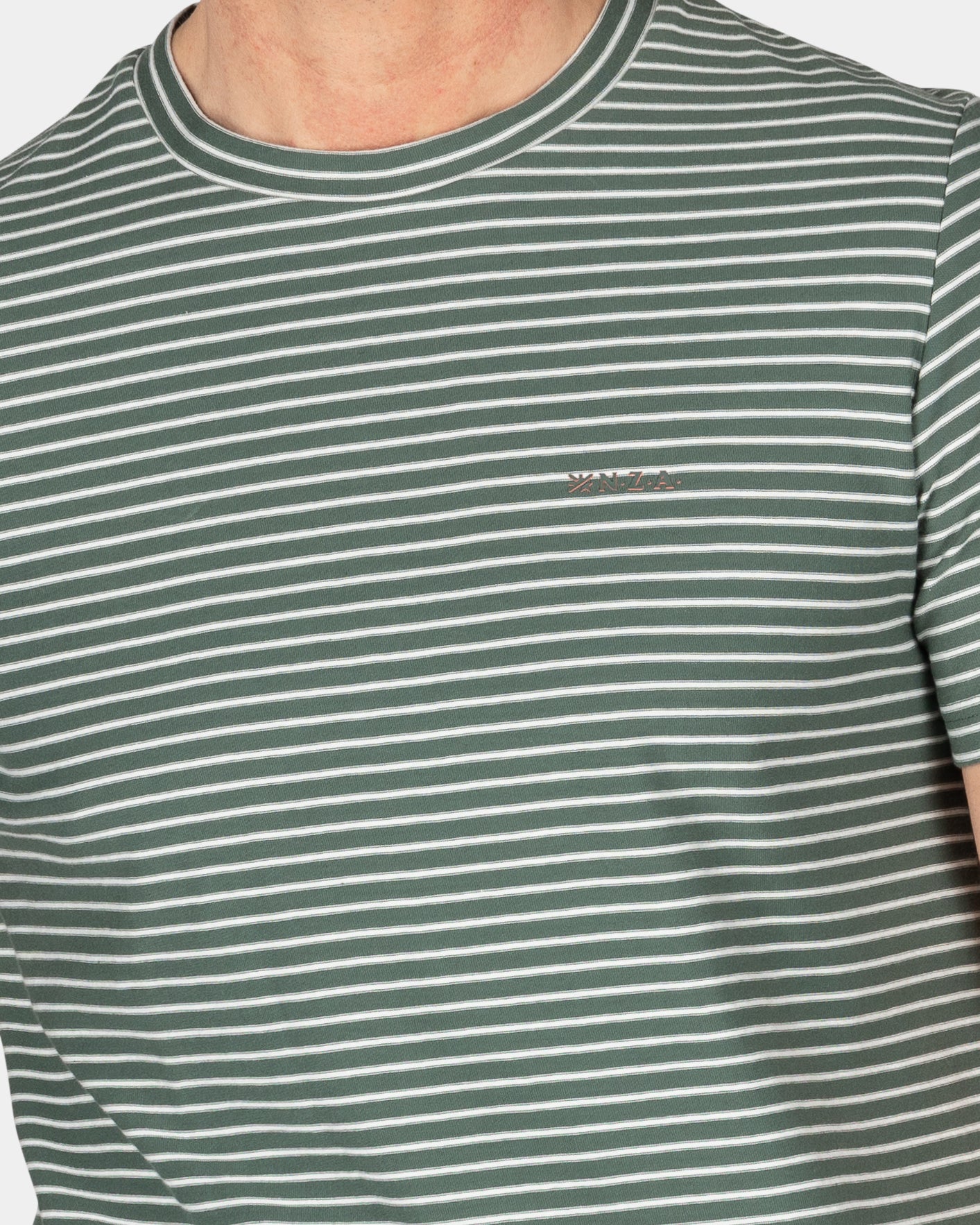 Striped cotton t-shirt - Chalk Green Striped cotton t-shirt - Chalk Green