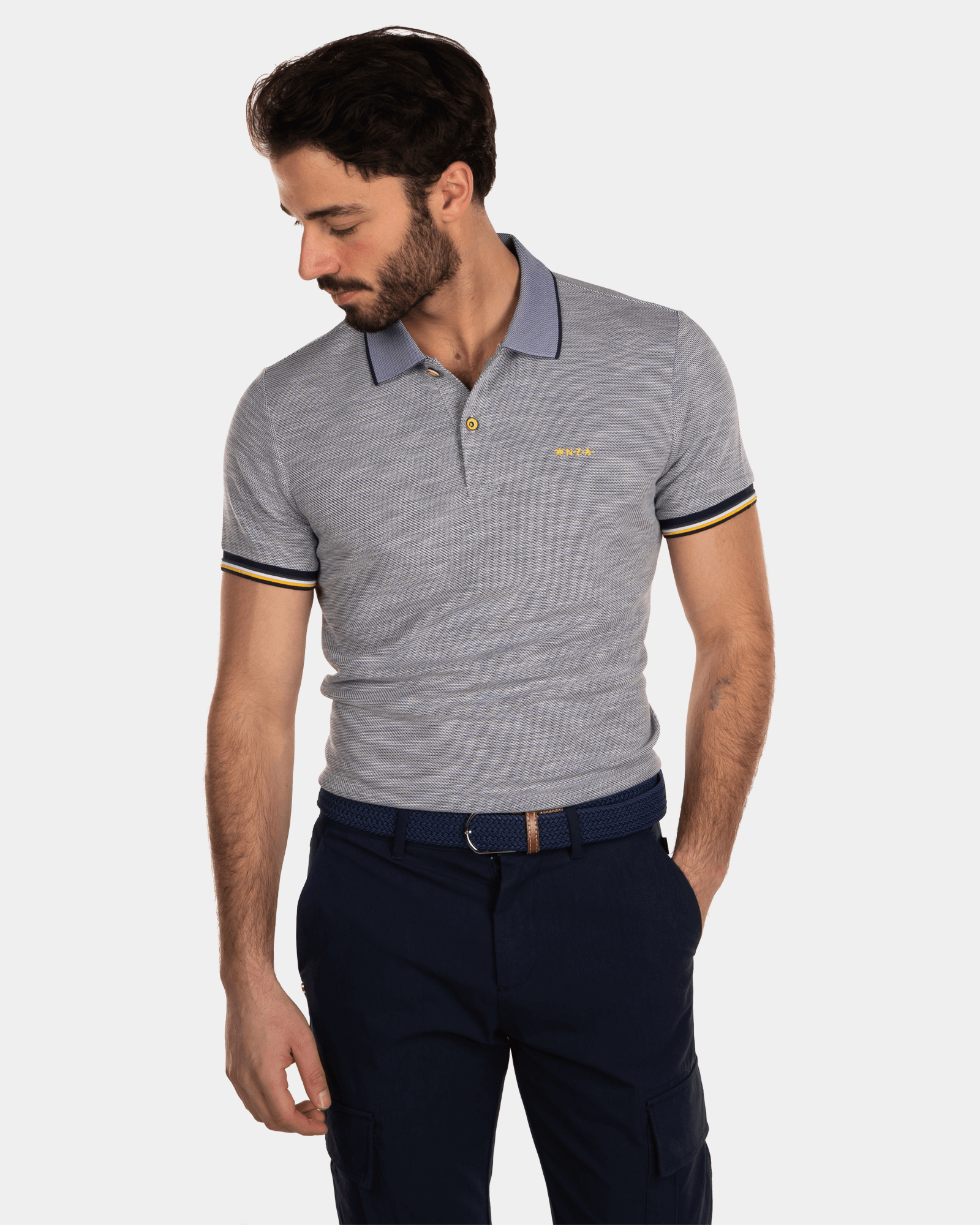 Modal Polo Shirt - Key Navy Modal Polo Shirt - Key Navy