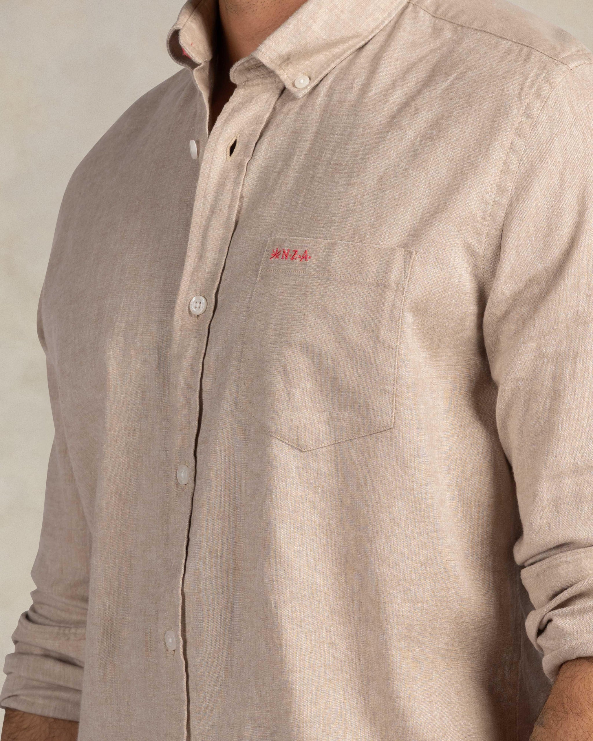 Ecru Leinenhemd Ecru Leinenhemd