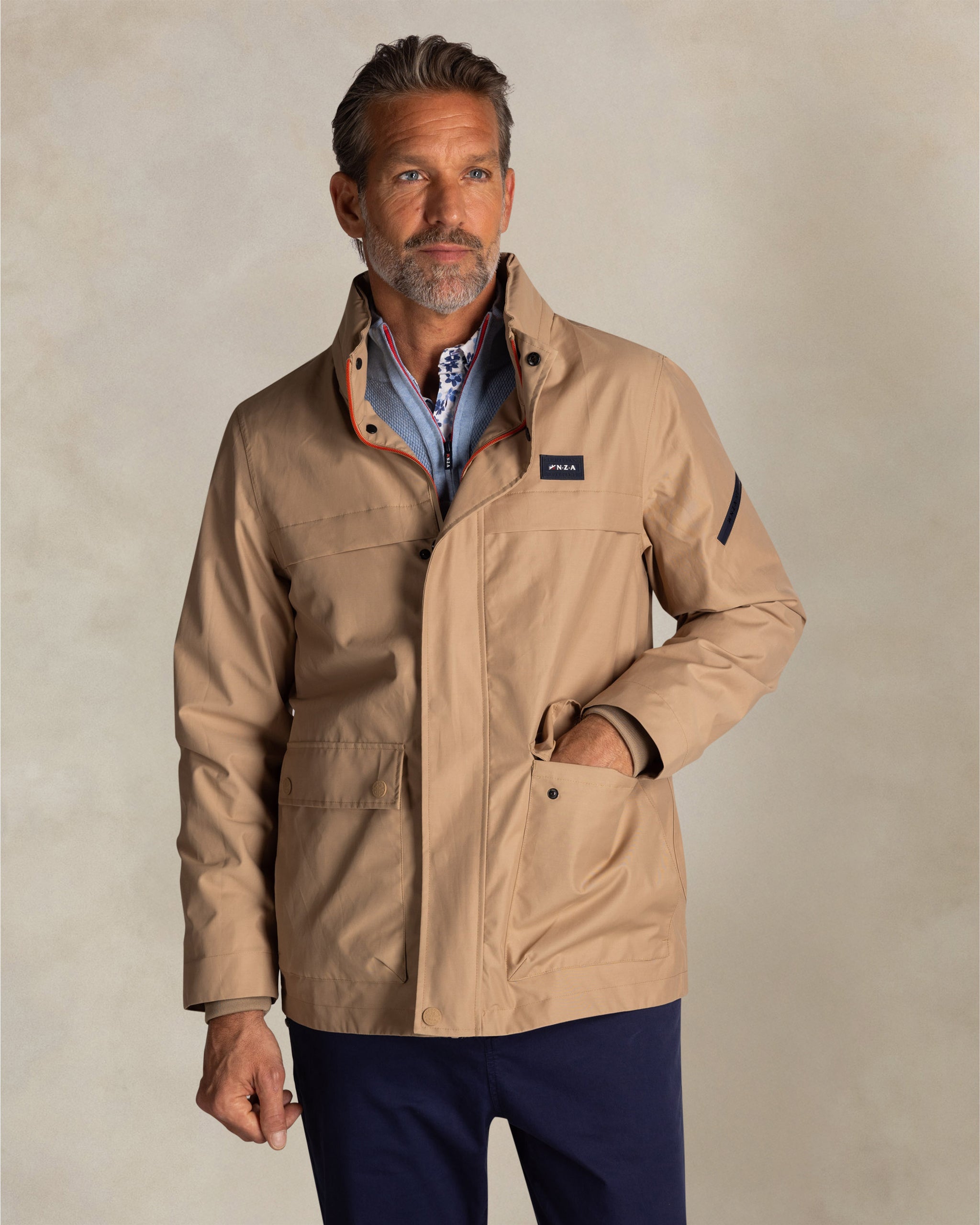 Ecru technical field jacket Ecru technical field jacket