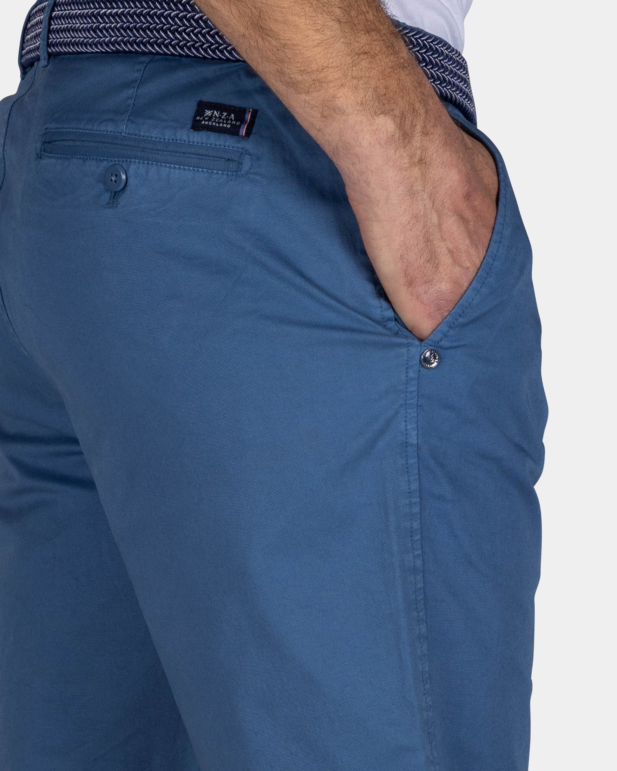Blaue Baumwoll-Chino-Shorts Blaue Baumwoll-Chino-Shorts