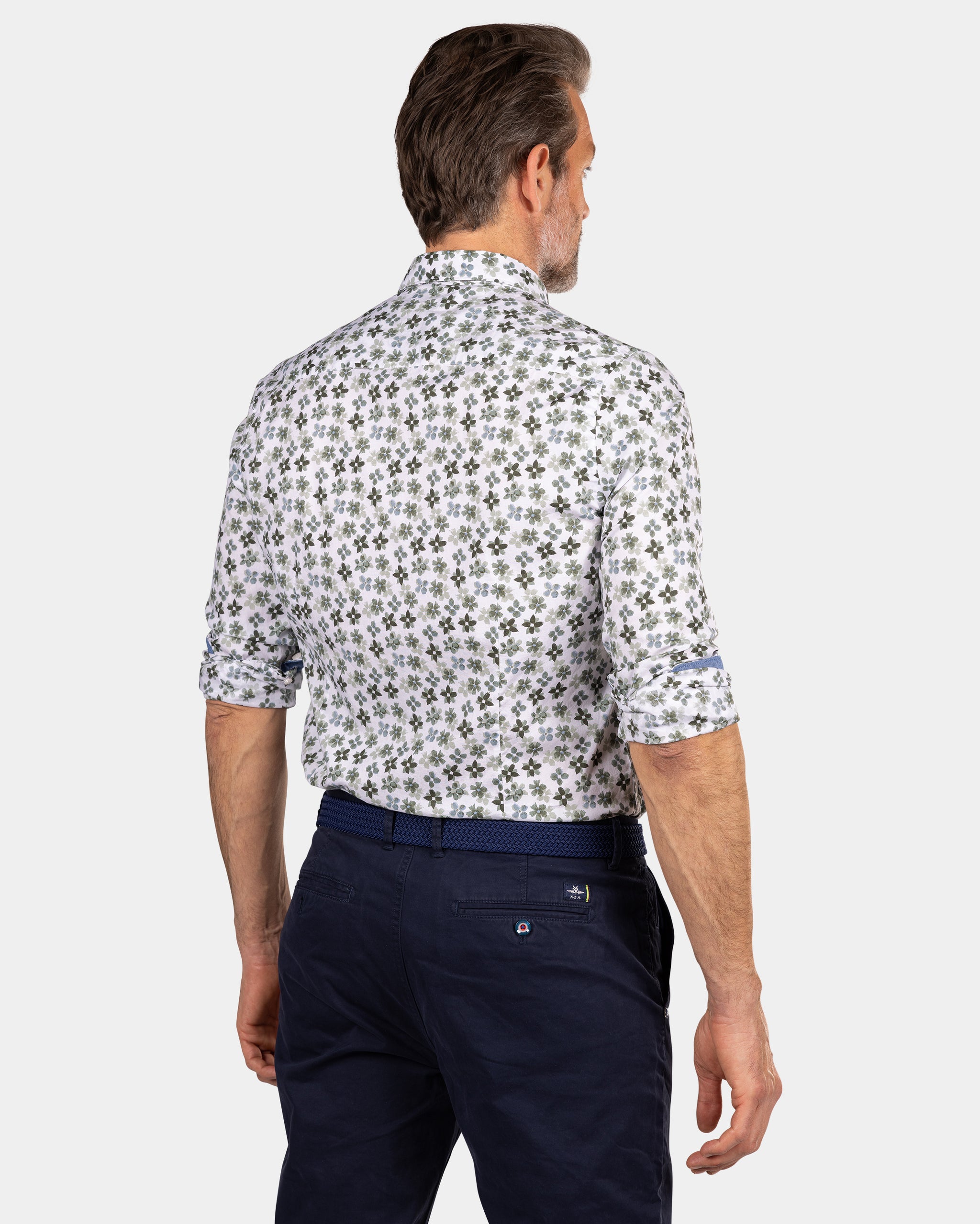 Chemise imprimホe blanche et verte - Ecru Chemise imprimホe blanche et verte - Ecru