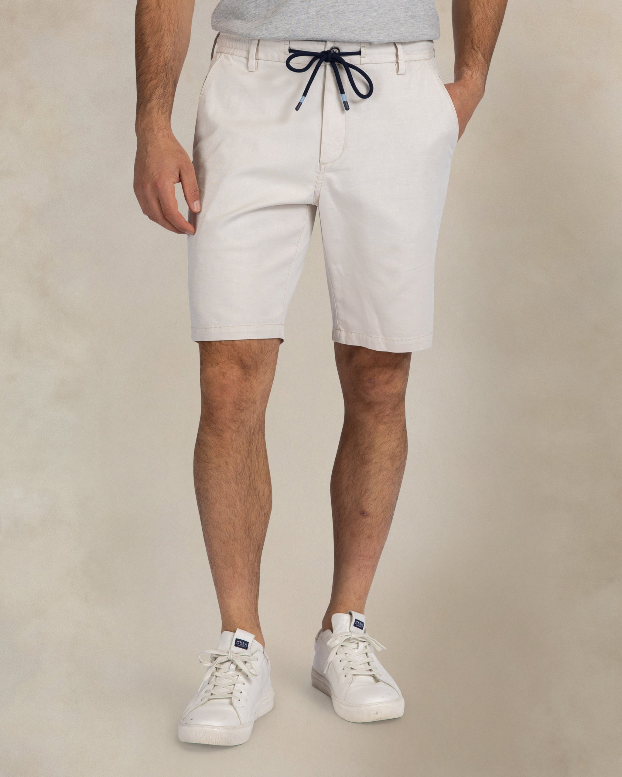 Ecru Stretch-Chino-Shorts Ecru Stretch-Chino-Shorts