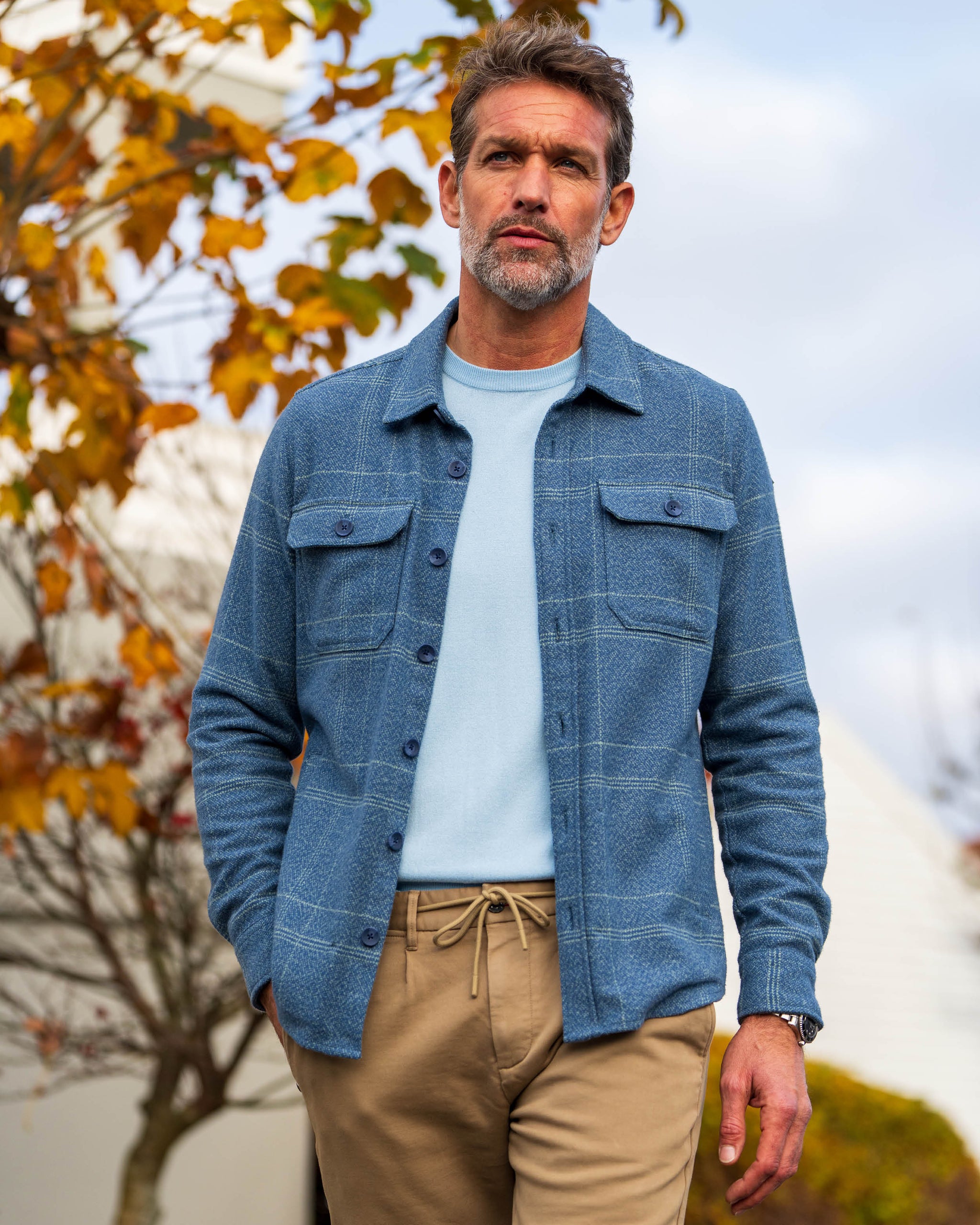 Overshirt bleu Overshirt bleu