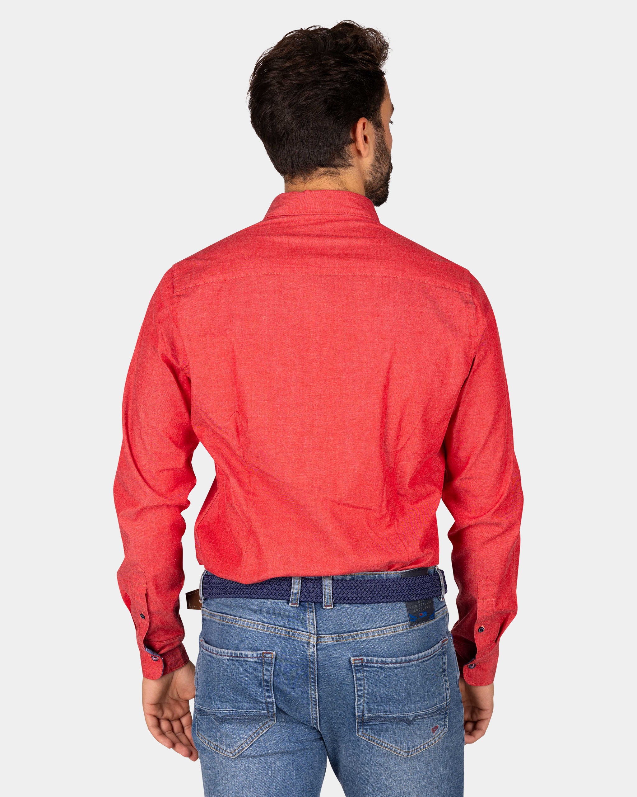 Red stretch cotton shirt - Reef Red Red stretch cotton shirt - Reef Red