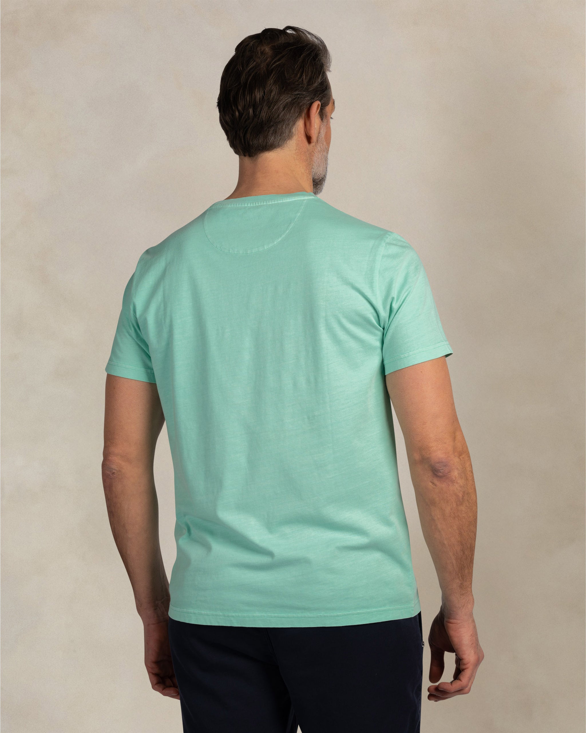 Grünes 100% Baumwoll-T-Shirt Grünes 100% Baumwoll-T-Shirt