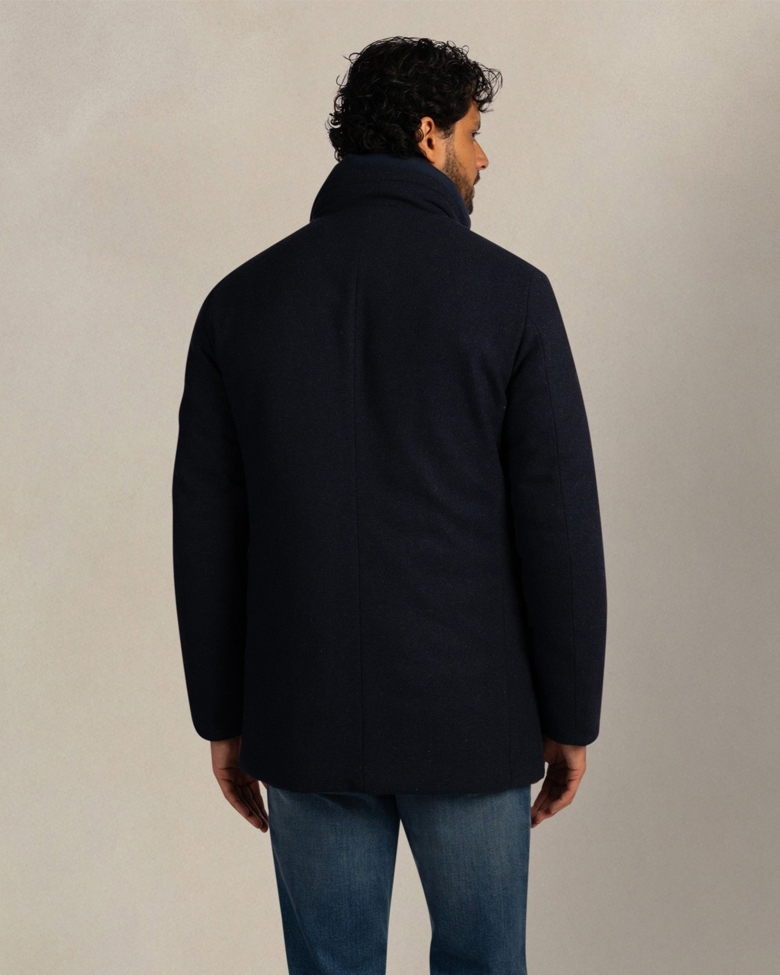 Dark blue wool coat Dark blue wool coat