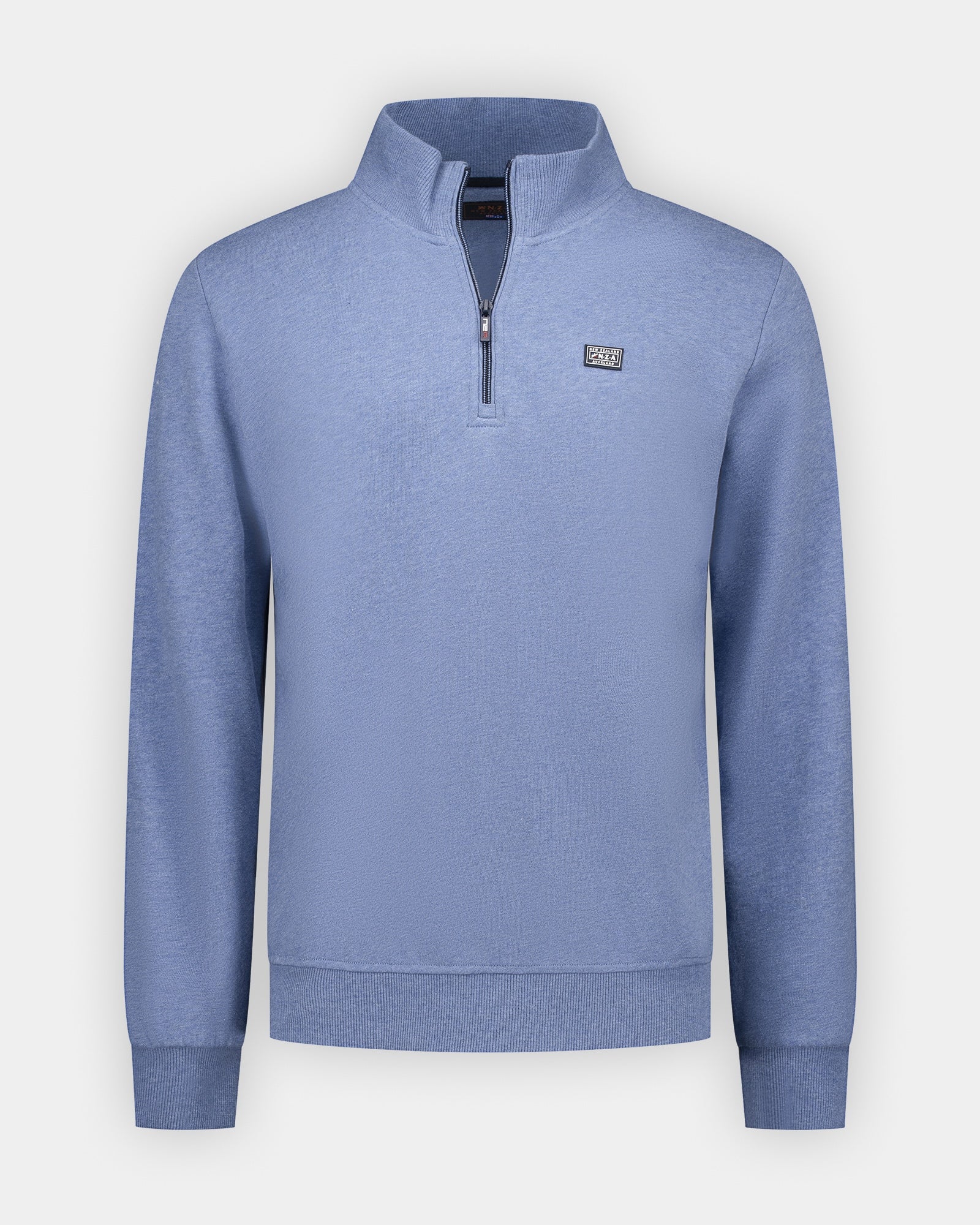 Blue cotton half zip sweatshirt Blue cotton half zip sweatshirt