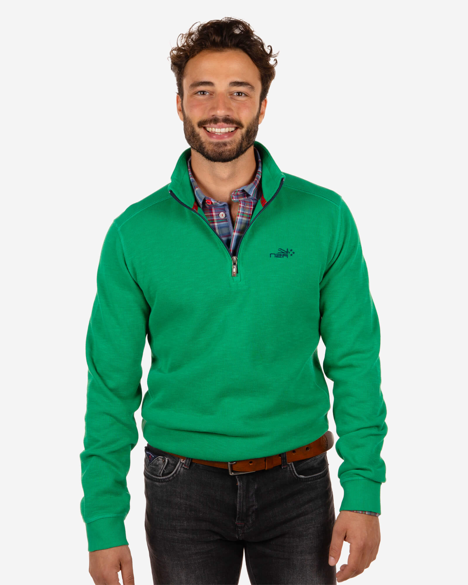 Half zip sweater Cropp - Impulse Green Half zip sweater Cropp - Impulse Green