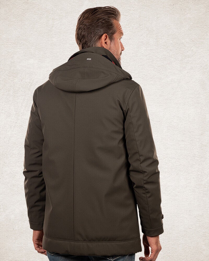 Winddichter Parka mit Kapuze - Smoked Green Winddichter Parka mit Kapuze - Smoked Green