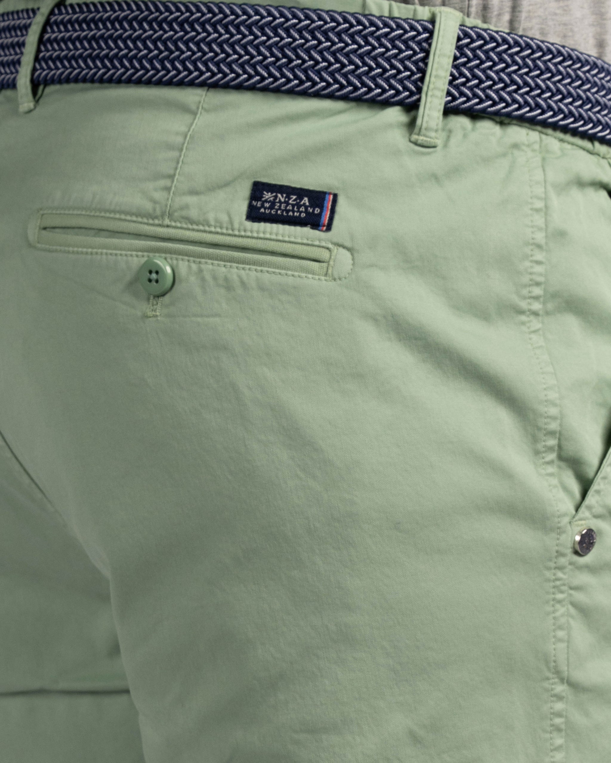 Chino de algodón elástico verde claro Chino de algodón elástico verde claro