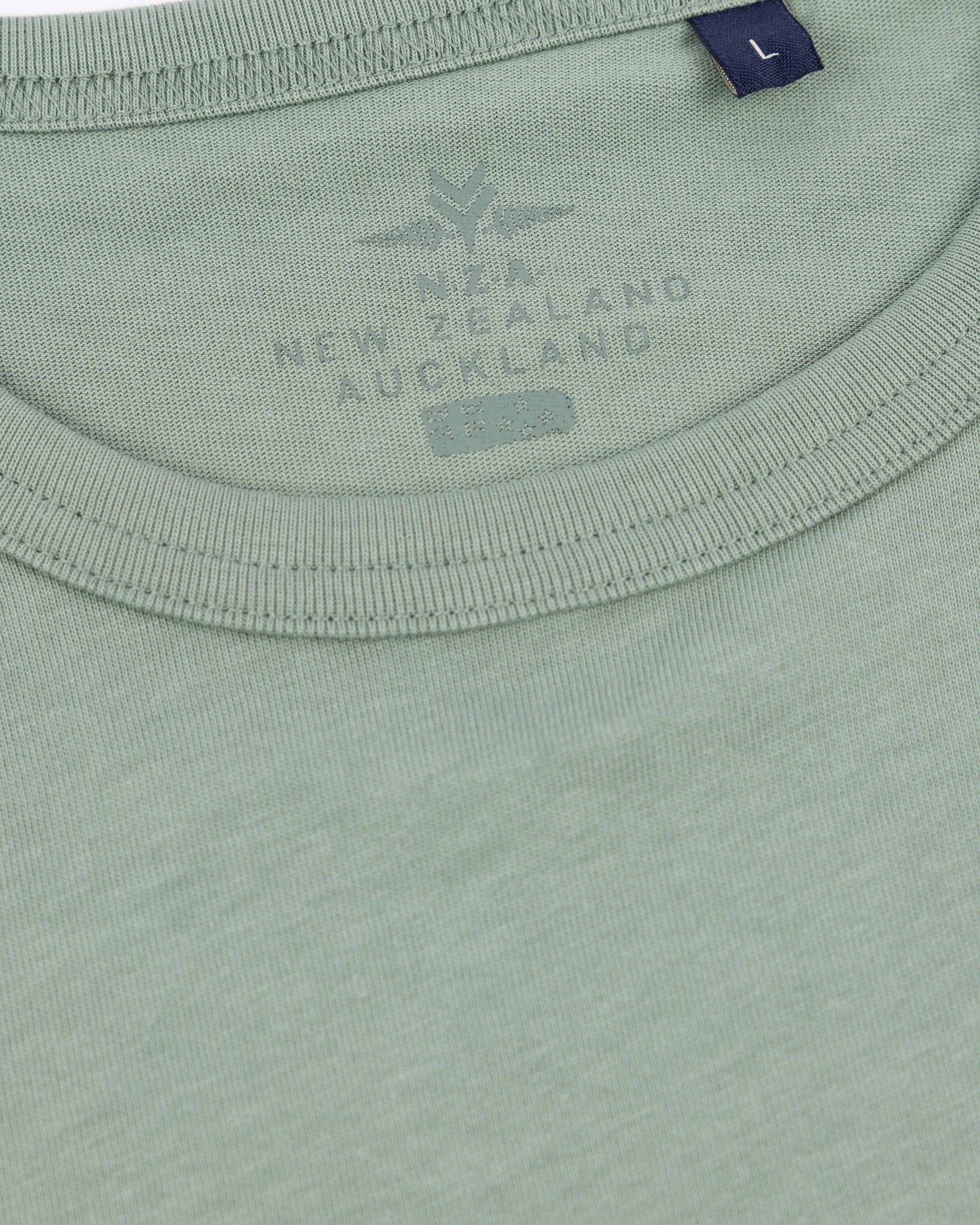 Camiseta de manga larga de algodón verde Camiseta de manga larga de algodón verde