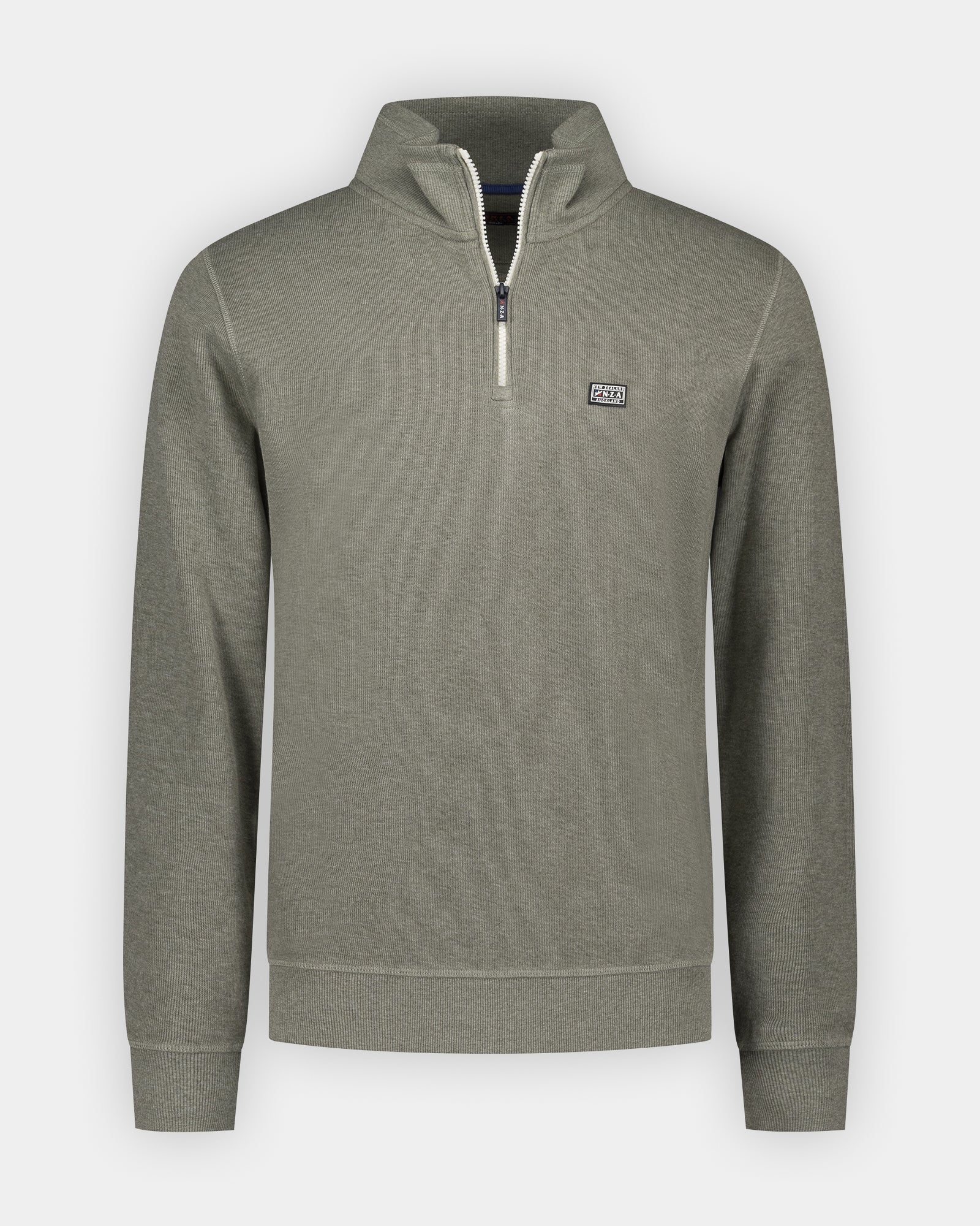 Groene katoenen half zip sweater Groene katoenen half zip sweater