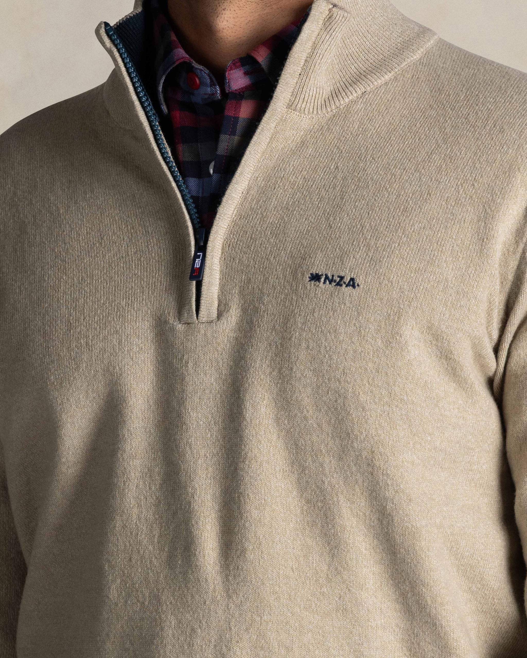 Ecru half zip sweater Ecru half zip sweater