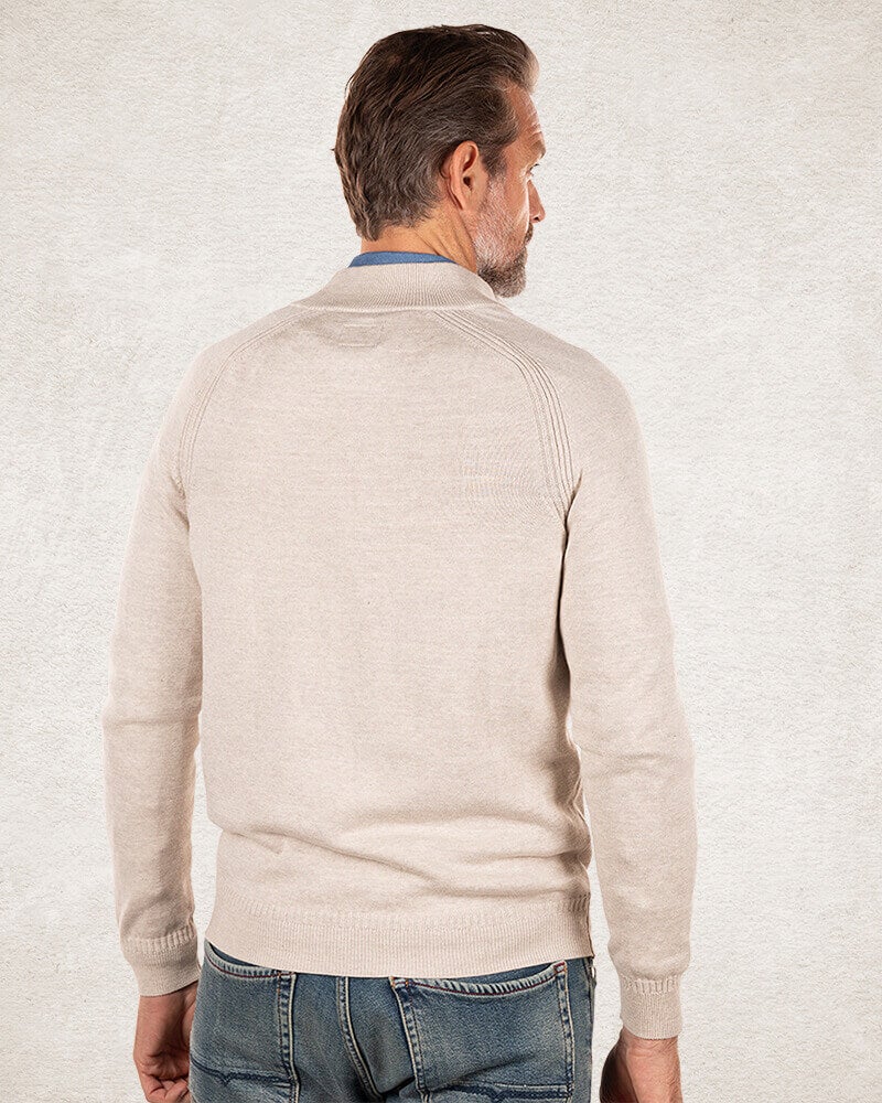 Einfarbiger Strickjacke aus Baumwoll Einfarbiger Strickjacke aus Baumwoll