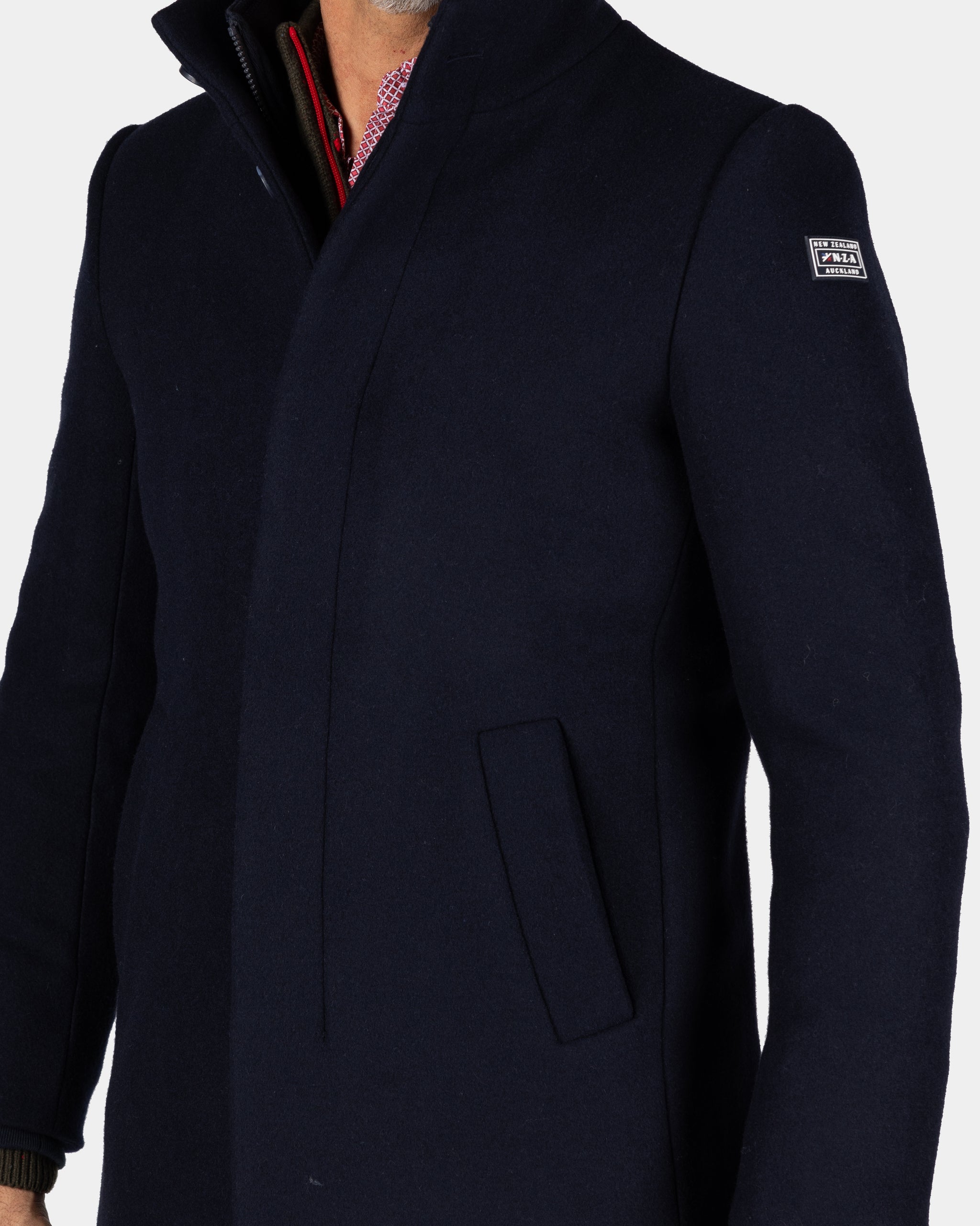 Dunkelblauer Wollmantel - Winter Navy Dunkelblauer Wollmantel - Winter Navy
