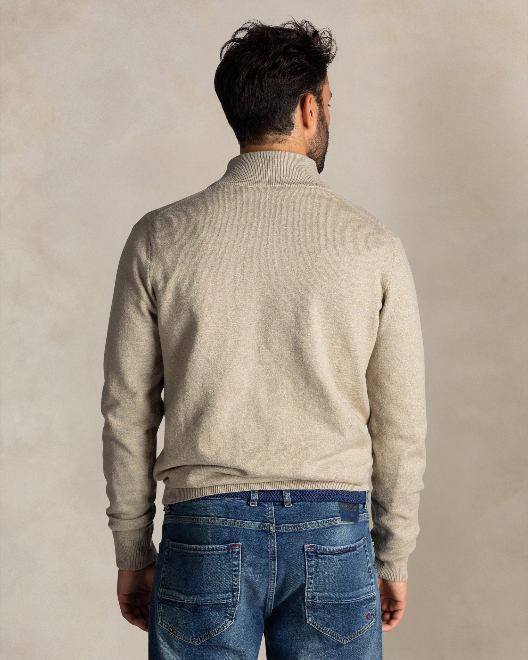 Ecru half zip sweater Ecru half zip sweater