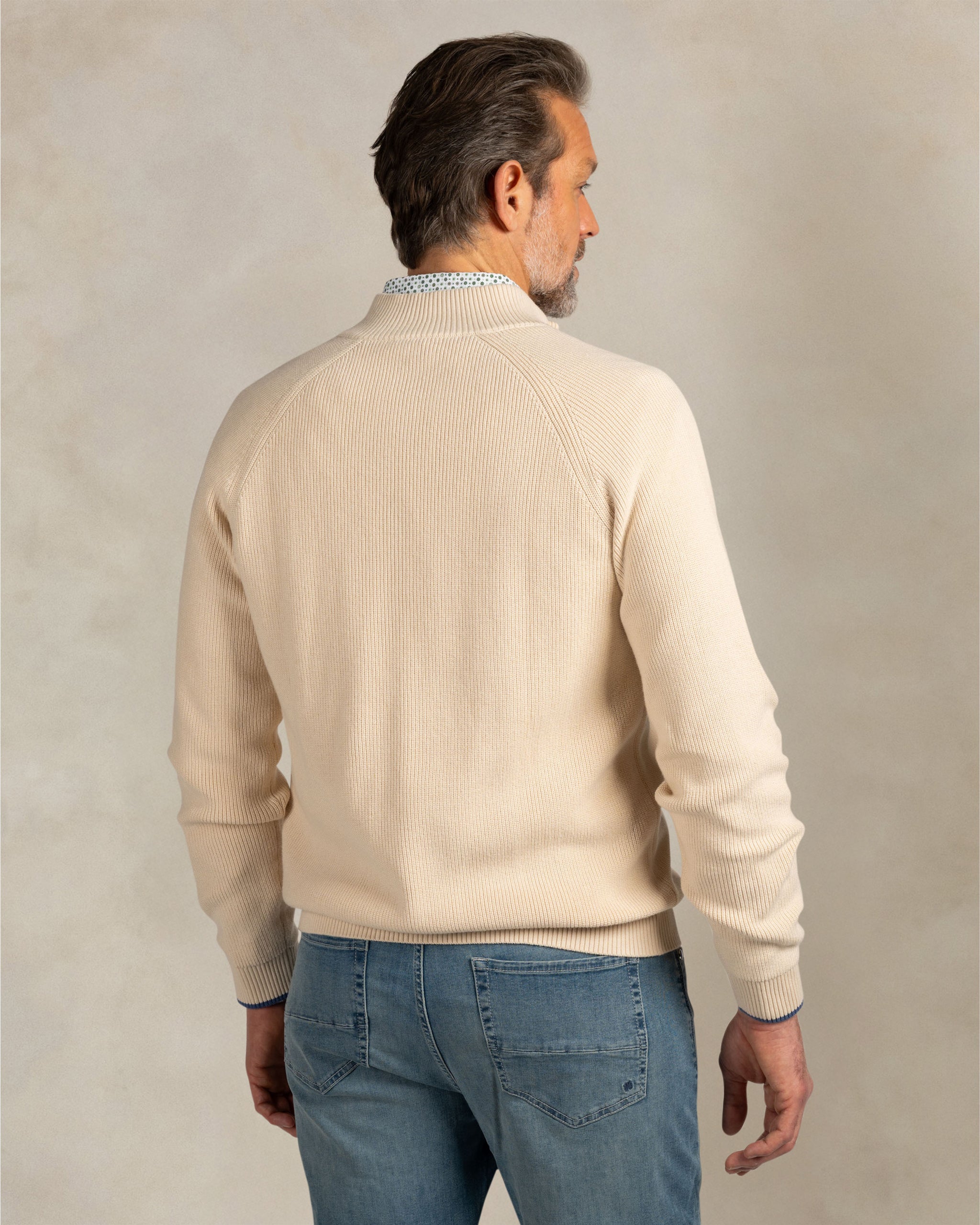 Ecru katoenen vest Ecru katoenen vest