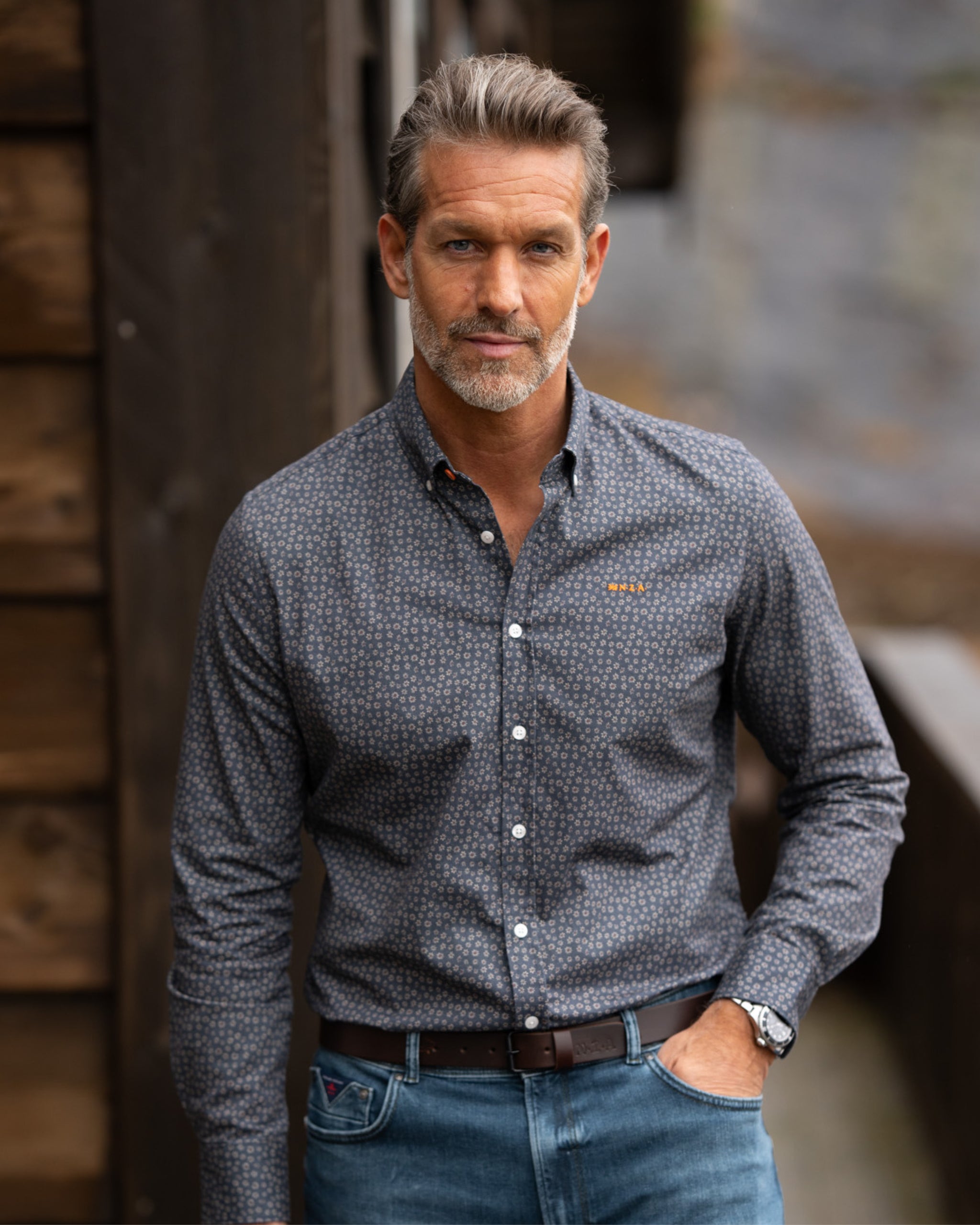 Dark blue flannel shirt Dark blue flannel shirt
