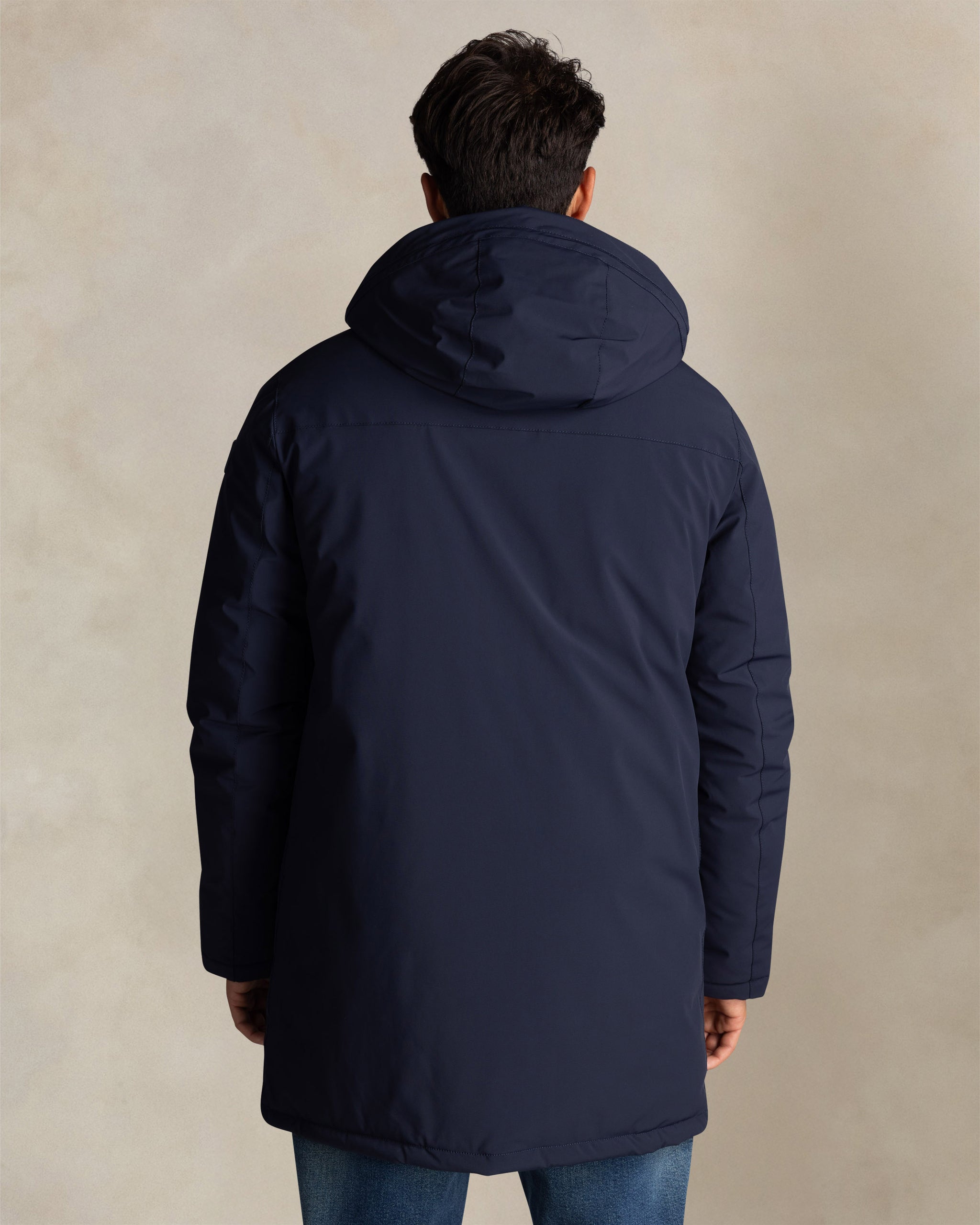 Veste stretch bleue avec capuche Veste stretch bleue avec capuche