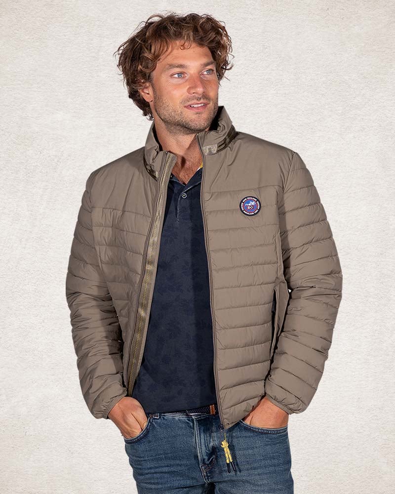 Chaqueta de invierno acolchada de color liso - Army Ground Chaqueta de invierno acolchada de color liso - Army Ground