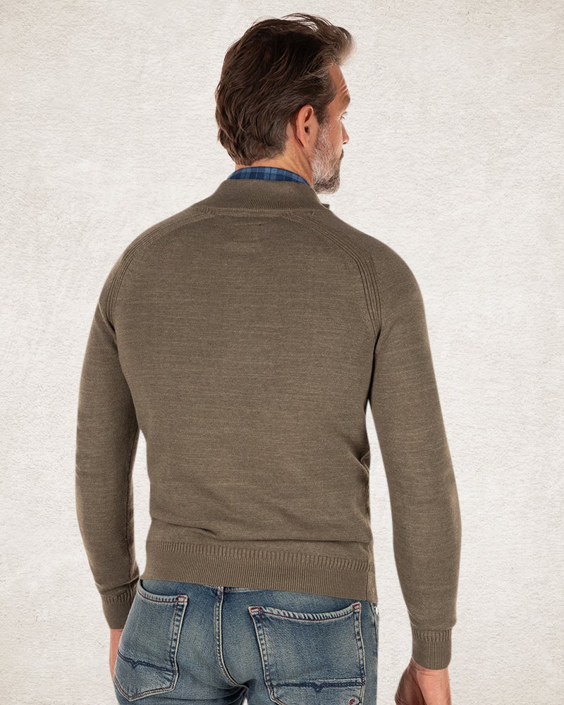 Cárdigan de algodón de color liso Cárdigan de algodón de color liso